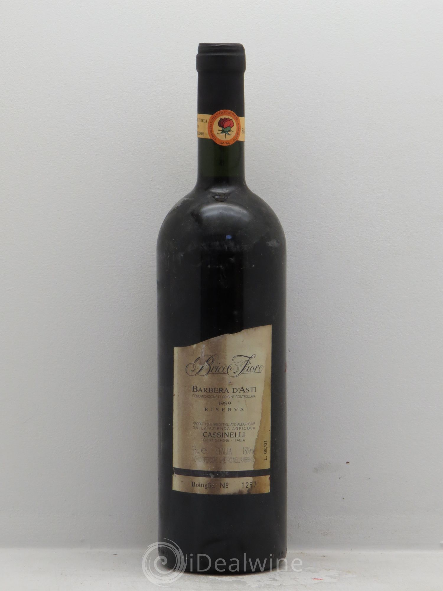 Italie Barbera d'Asti Bricco Fiore Riserva (sans prix de réserve) 1999 - Posten von 1 Flasche - 0