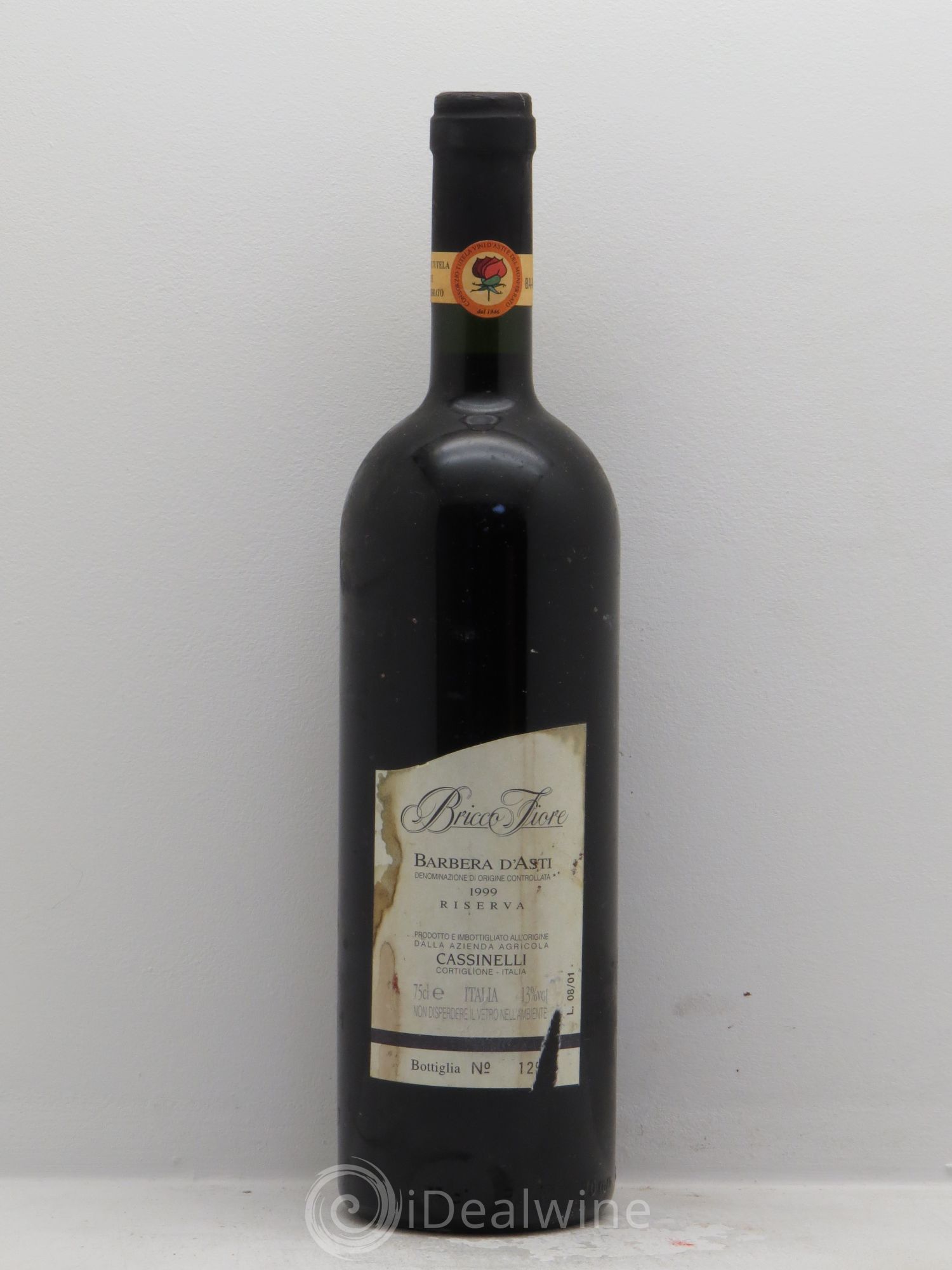 Italie Barbera d'Asti Bricco Fiore Riserva (sans prix de réserve) 1999 - Posten von 1 Flasche - 0