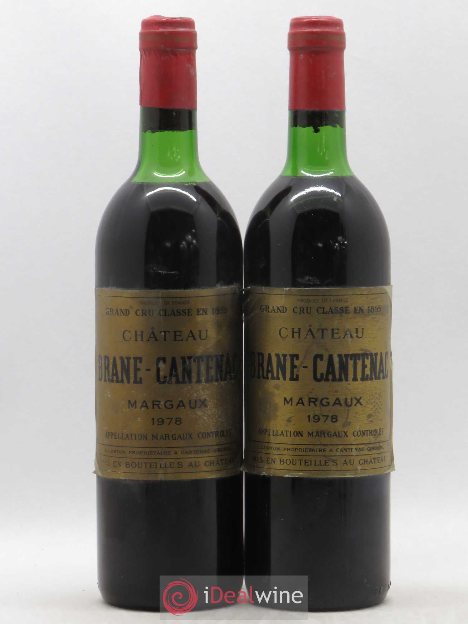 Château Brane Cantenac 2ème Grand Cru Classé 1978 - Lot de 2 bouteilles - 0