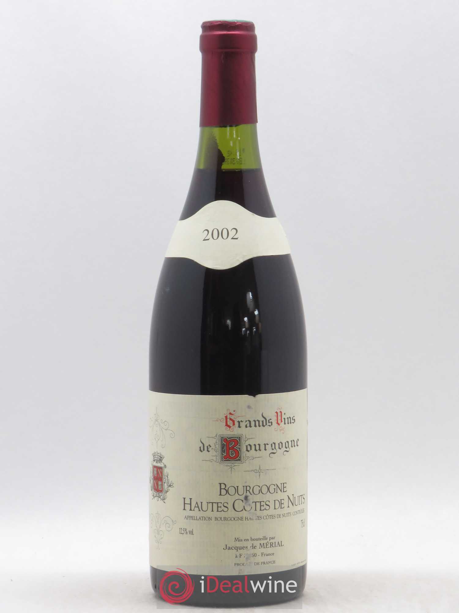 Hautes-Côtes de Nuits Jacques de Merial 2002 - Lot de 1 bouteille - 0