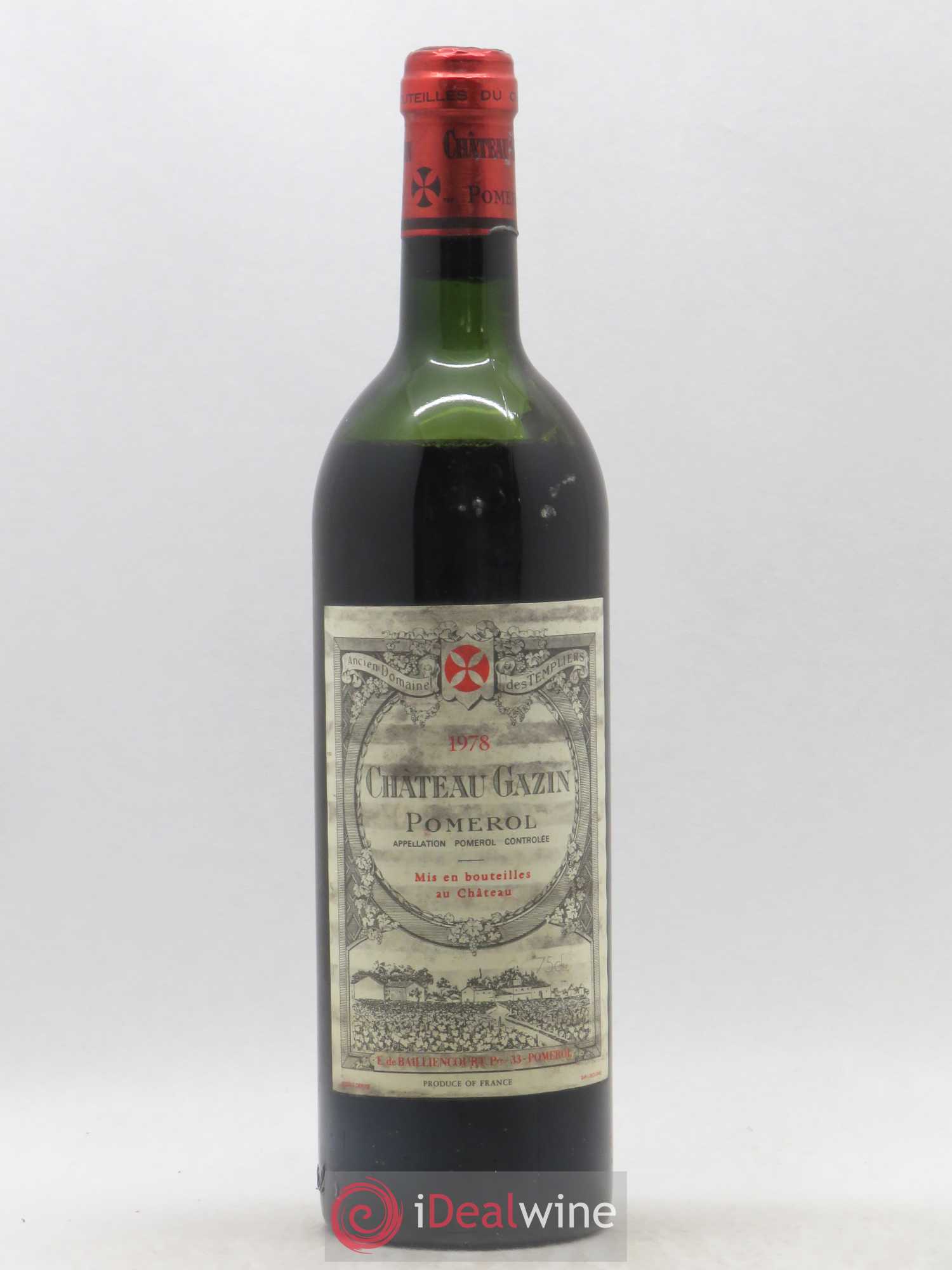 Château Gazin 1978 - Lot de 1 bouteille - 0
