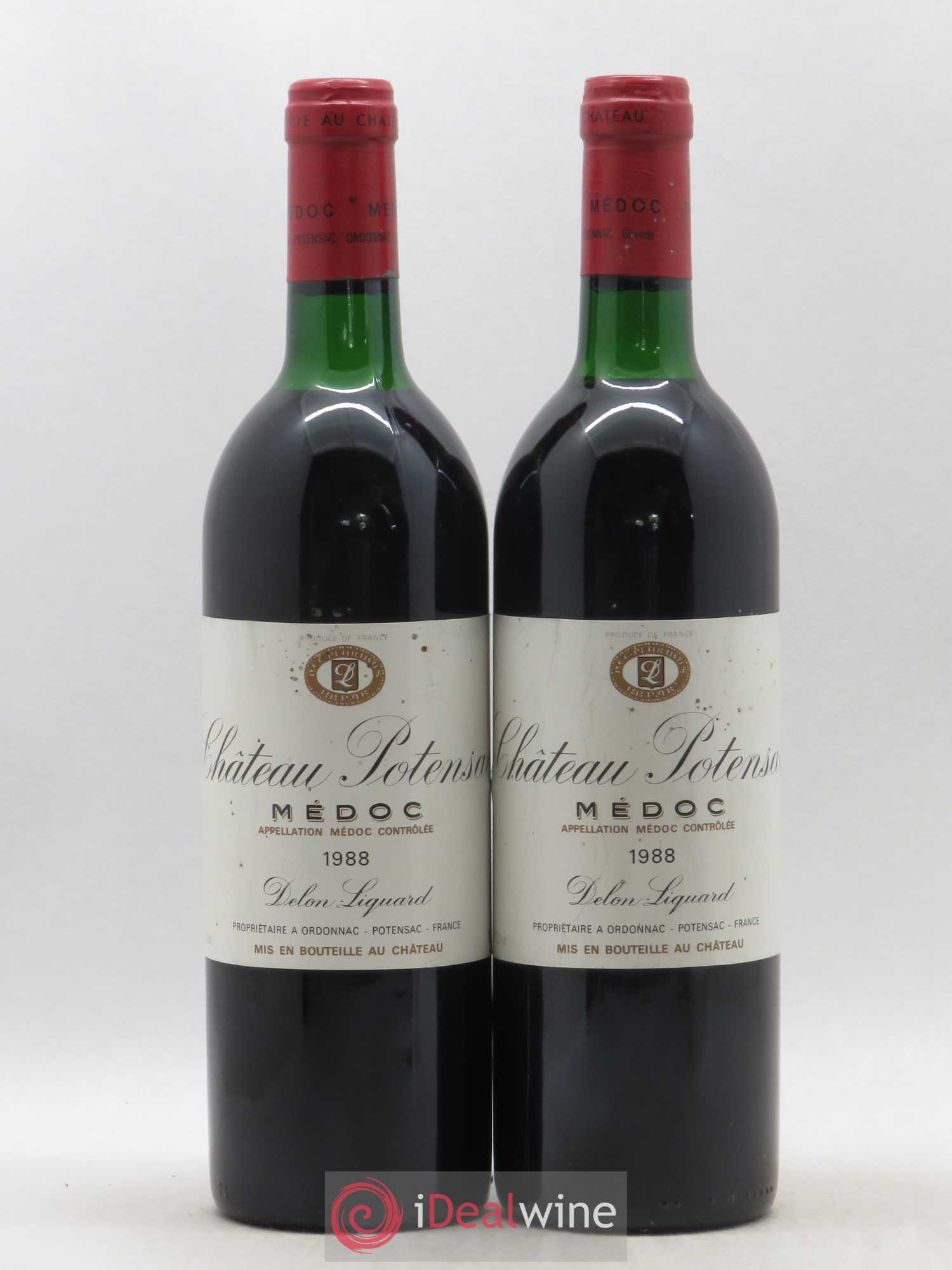 Château Potensac 1988 - Lot de 2 bouteilles - 0