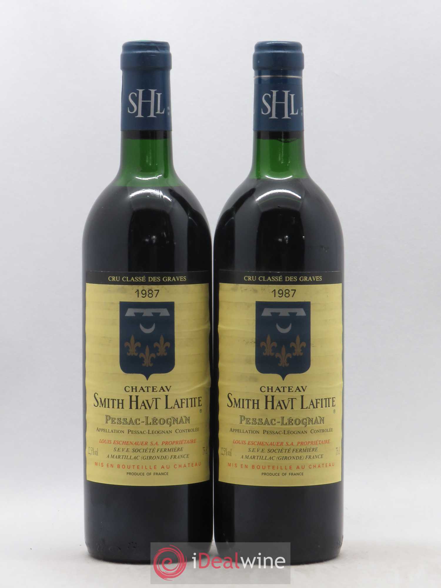 Château Smith Haut Lafitte Cru Classé de Graves 1987 - Lot de 2 bouteilles - 0