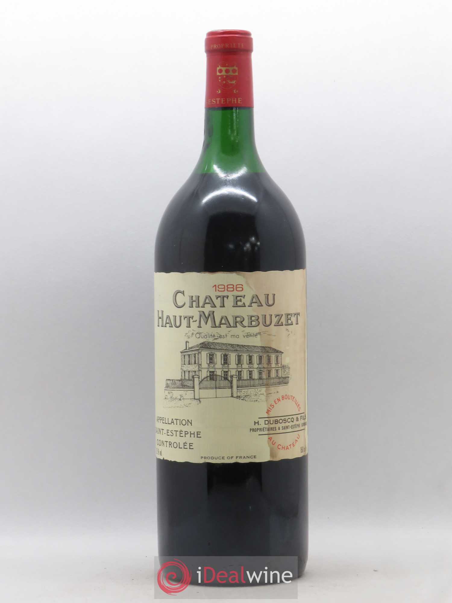 Château Haut Marbuzet 1986 - Lot de 1 magnum - 0
