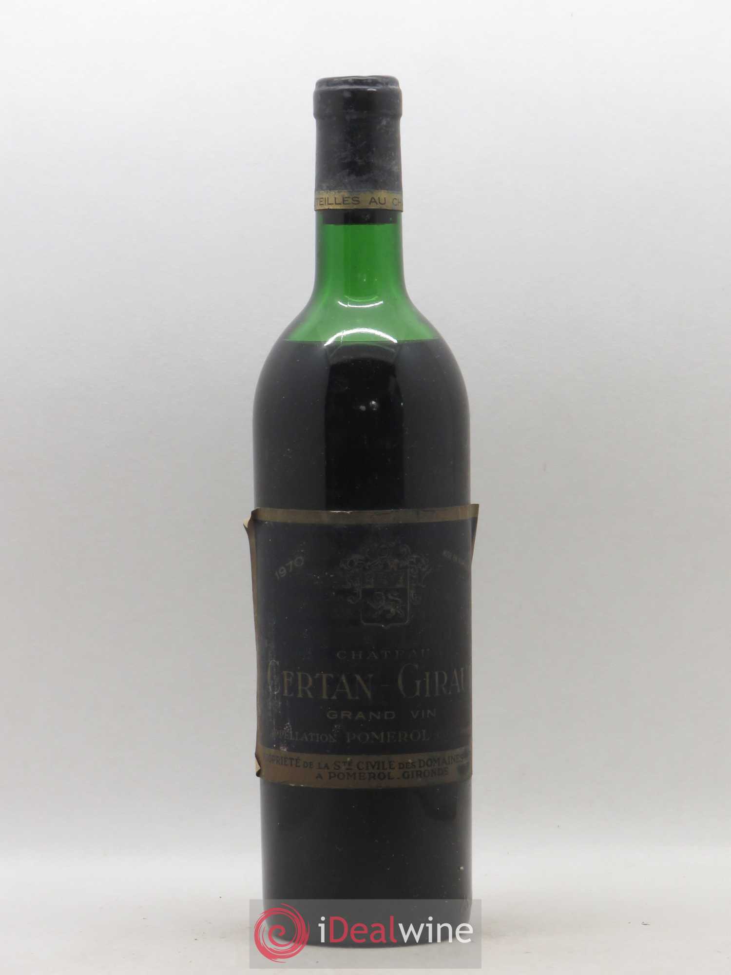Château Certan Giraud (sans prix de réserve) 1970 - Lot de 1 bouteille - 0