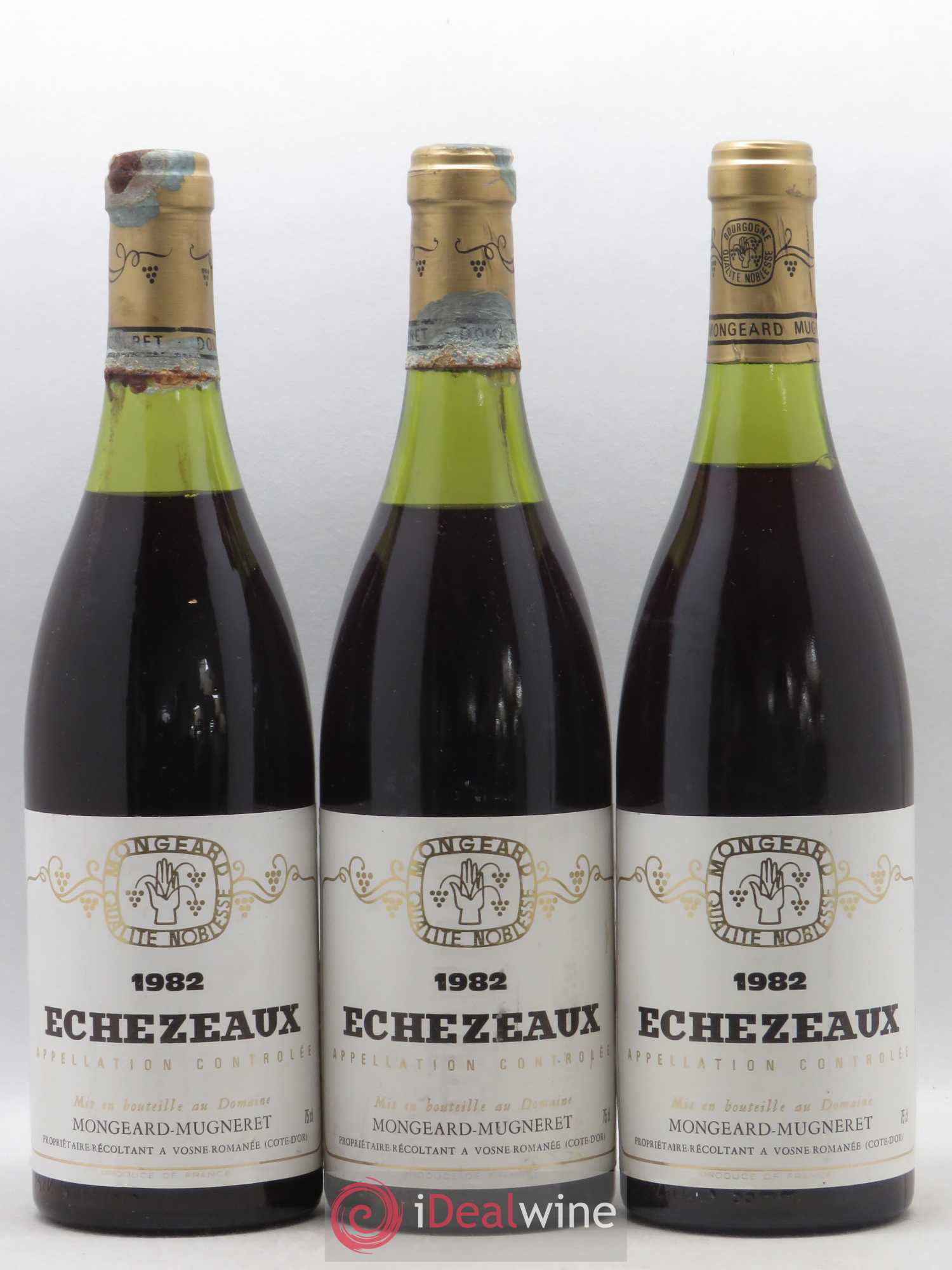 Echezeaux Grand Cru Mongeard-Mugneret (Domaine) 1982 - Lot de 3 bouteilles - 0