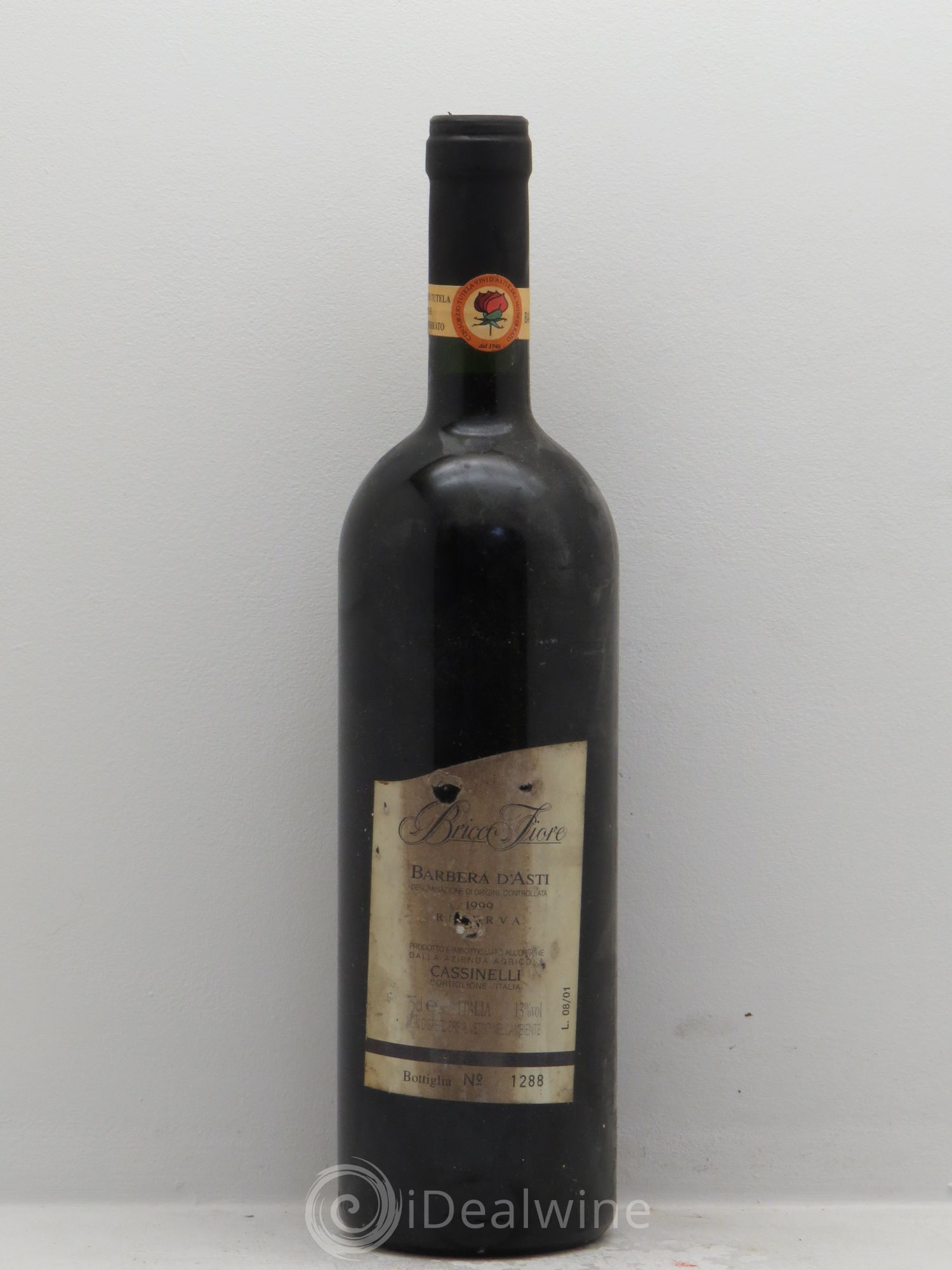 Italie Barbera d'Asti Bricco Fiore Riserva (sans prix de réserve) 1999 - Posten von 1 Flasche - 0
