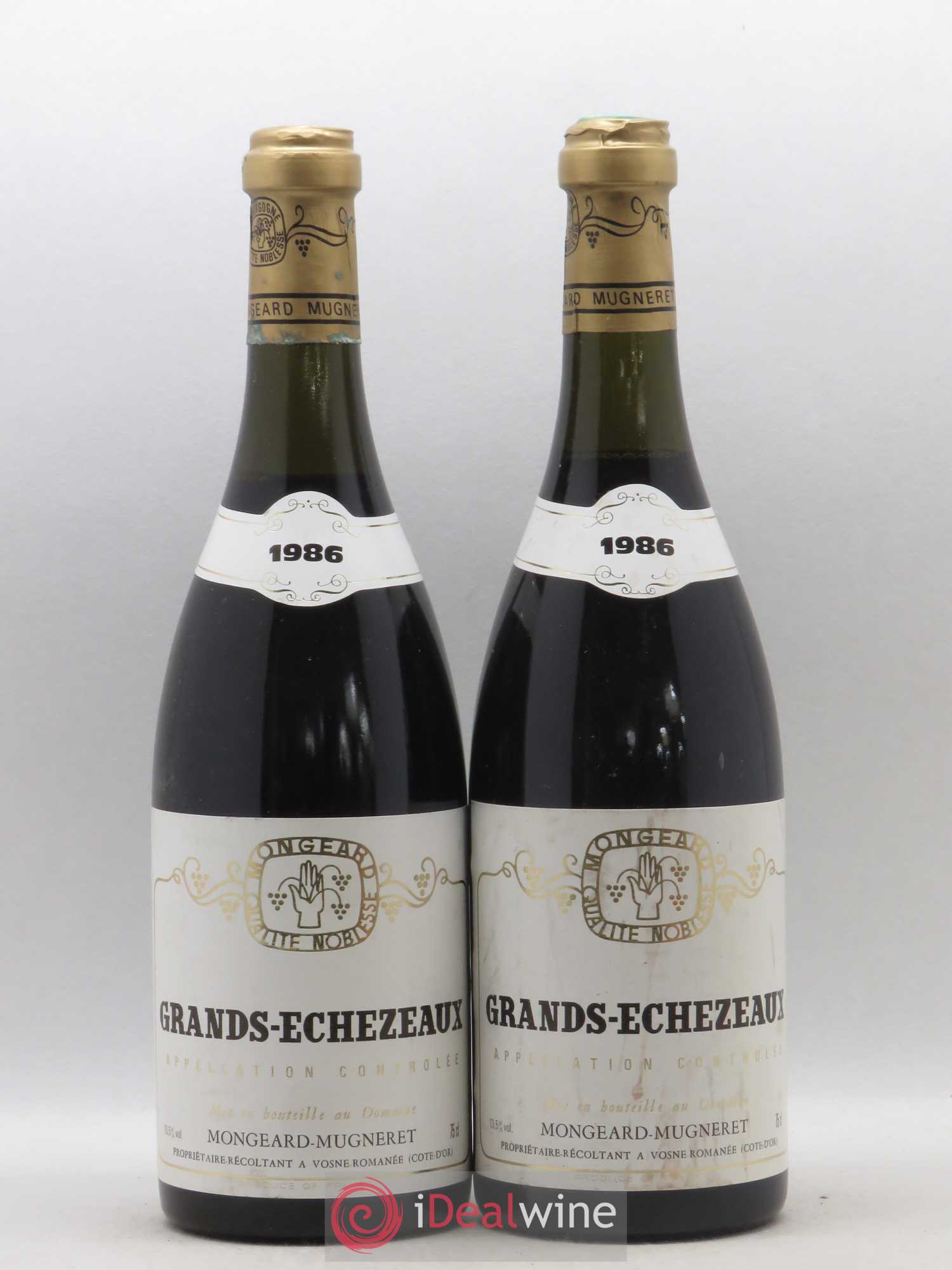 Grands-Echezeaux Grand Cru Mongeard-Mugneret (Domaine) 1986 - Lot de 2 bouteilles - 0