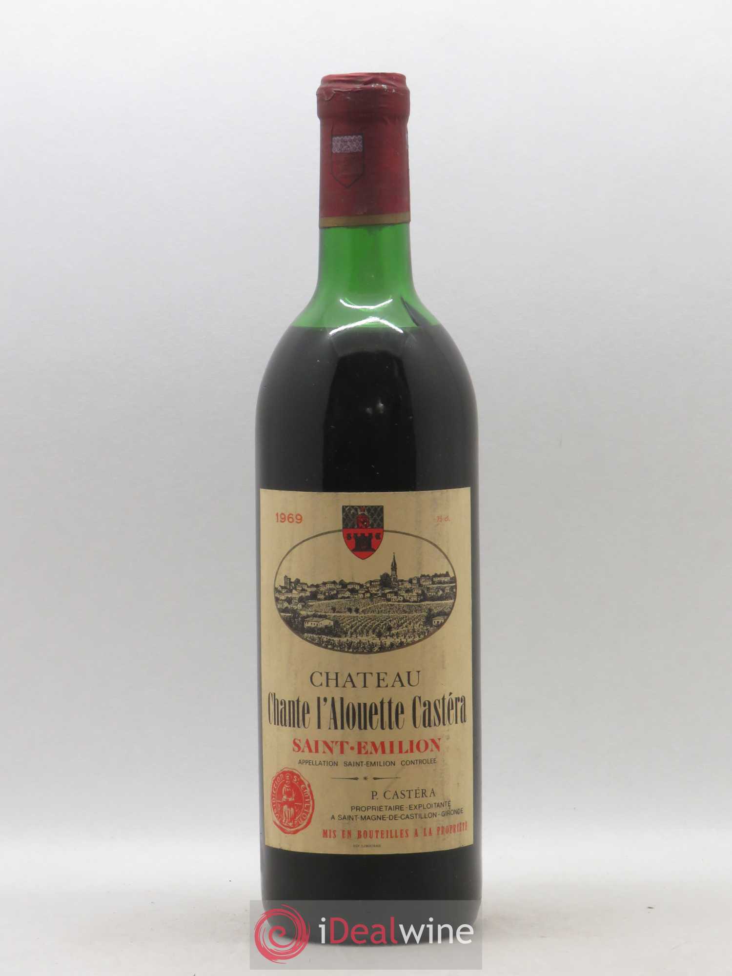 Saint-Émilion Château Chante Alouette Castera 1969 - Posten von 1 Flasche - 0