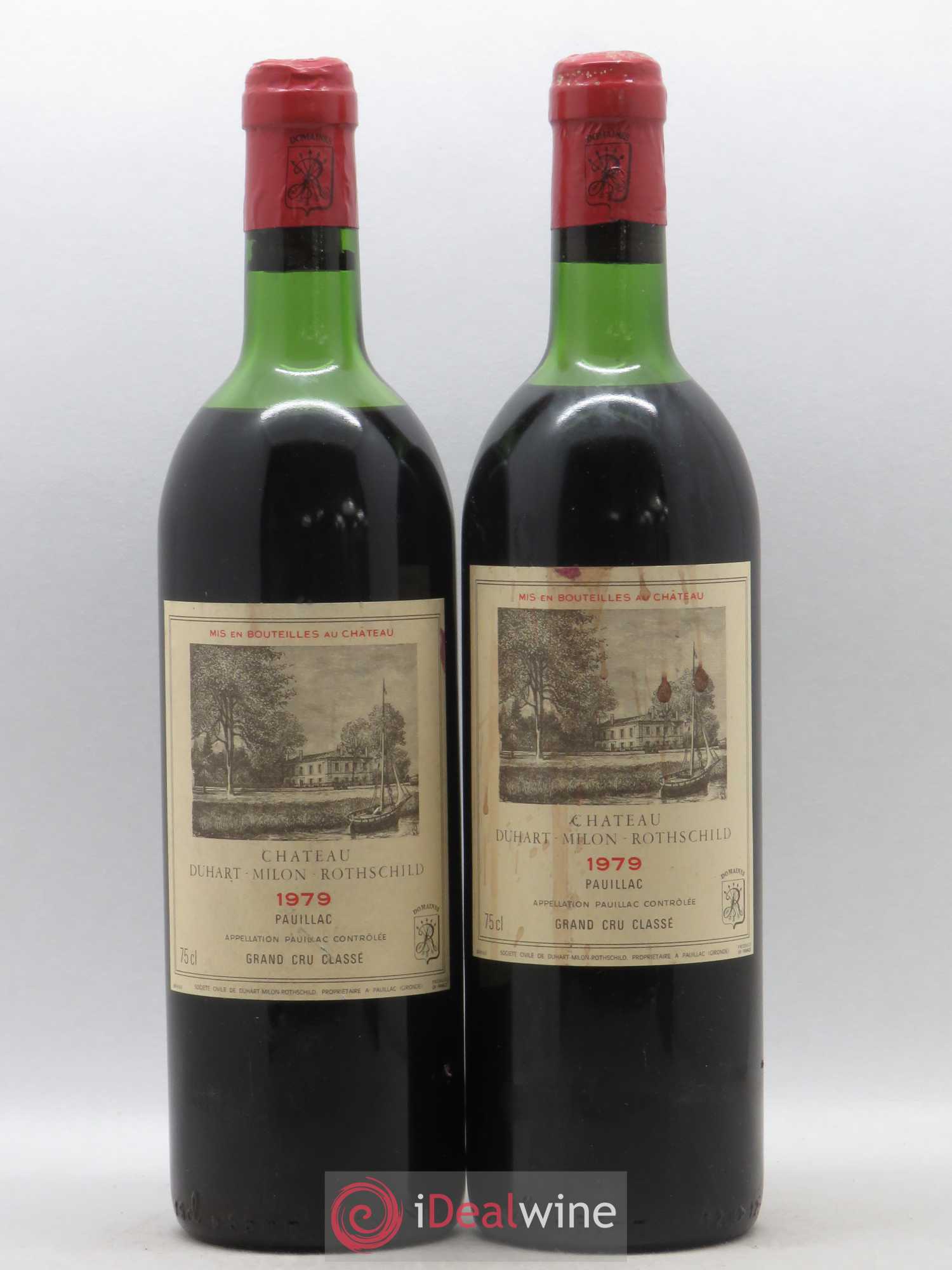 Château Duhart-Milon 4ème Grand Cru Classé 1979 - Lot de 2 bouteilles - 0