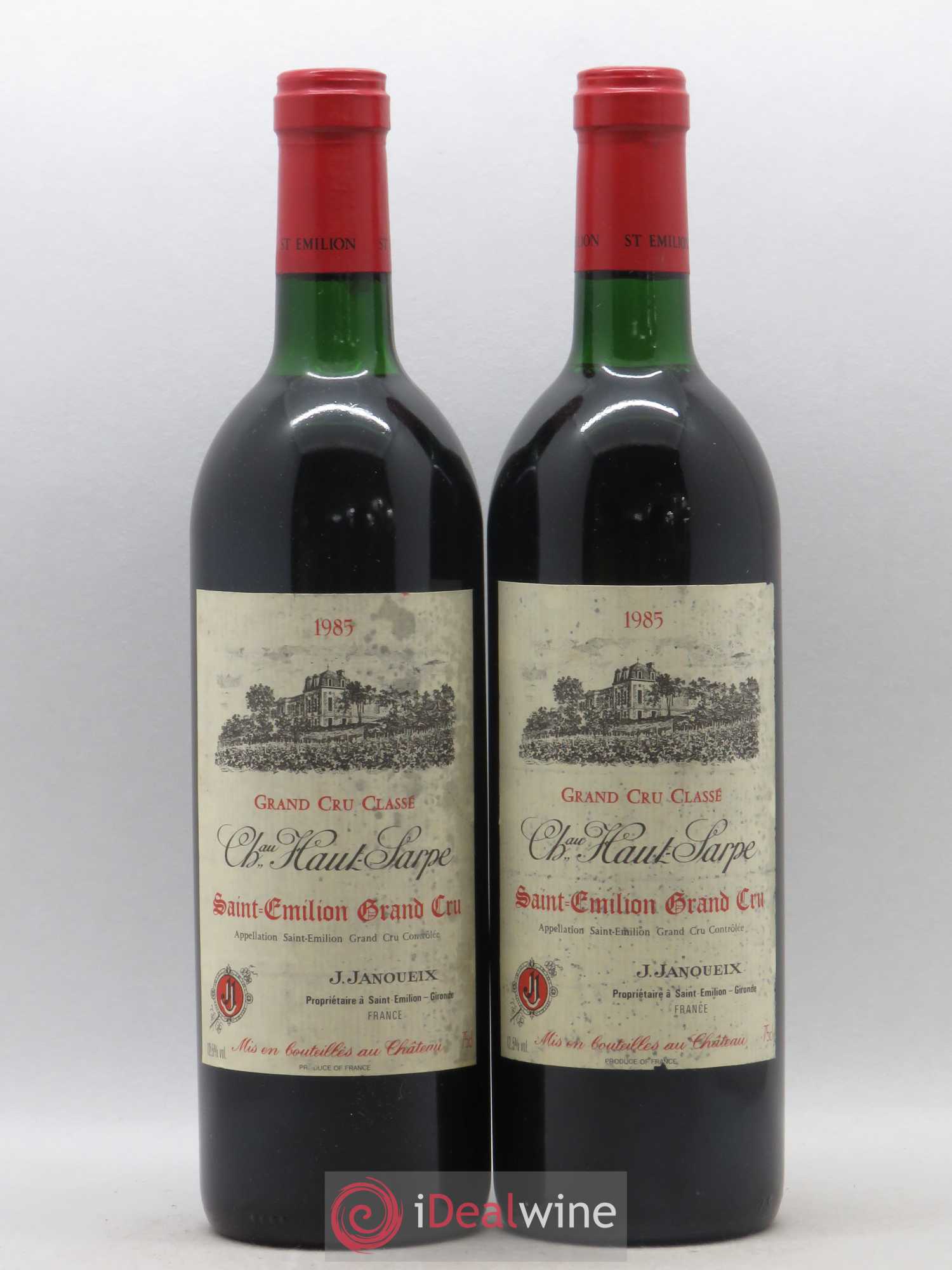 Château Haut Sarpe Grand Cru Classé 1985 - Lot de 2 bouteilles - 0