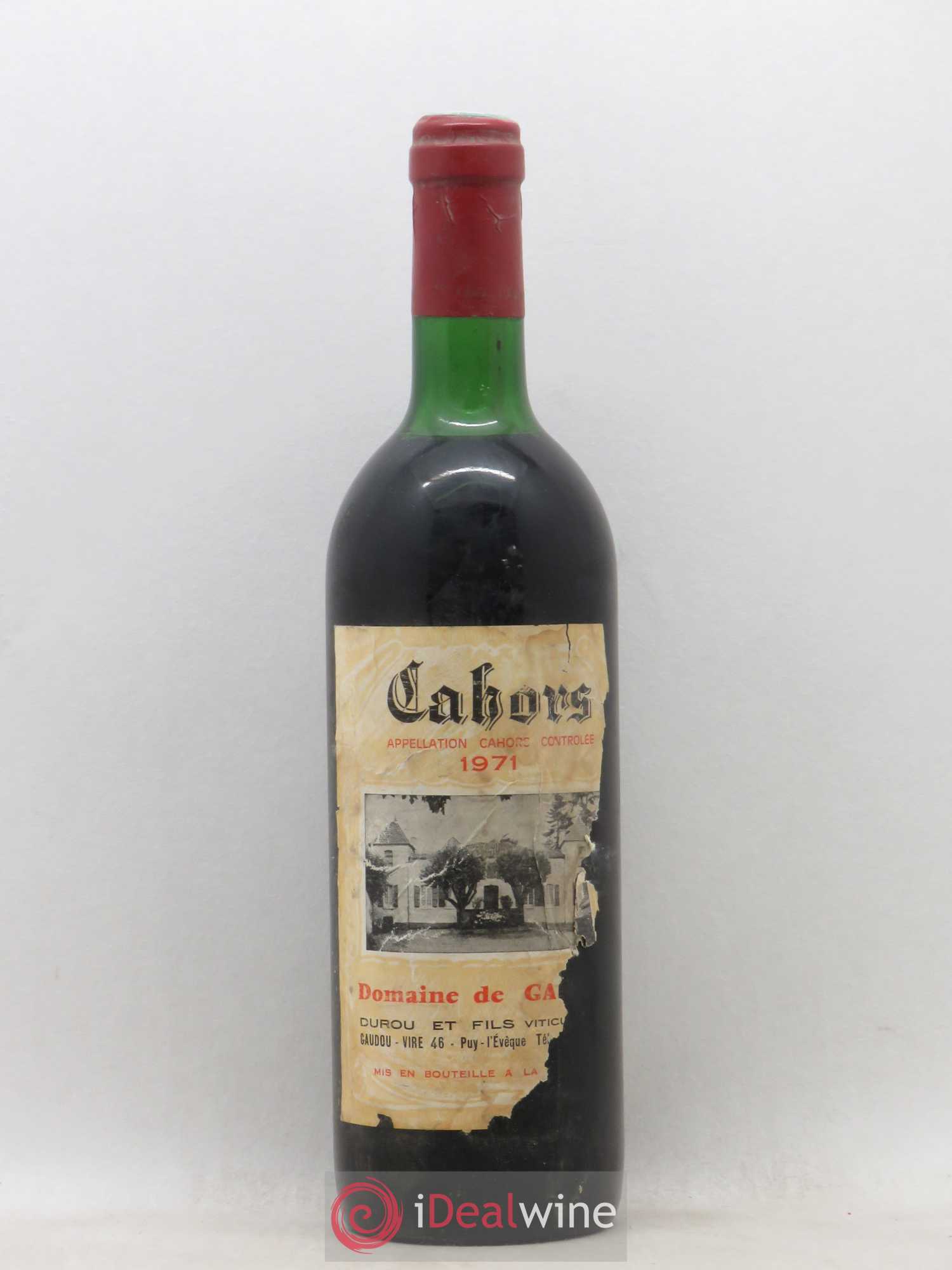 Cahors Domaine de Gaudou (sans prix de réserve) 1971 - Posten von 1 Flasche - 0