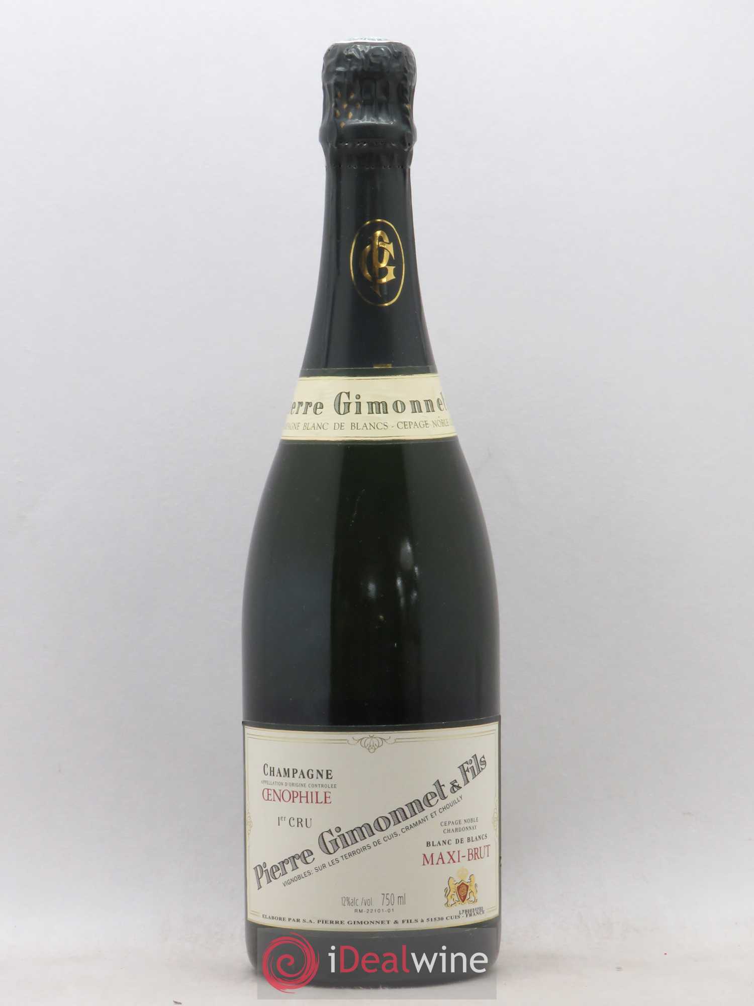 Champagne Premier cru Blanc de blancs Oenophile Maxi Brut Pierre Gimmonet & fils - Posten von 1 Flasche - 0