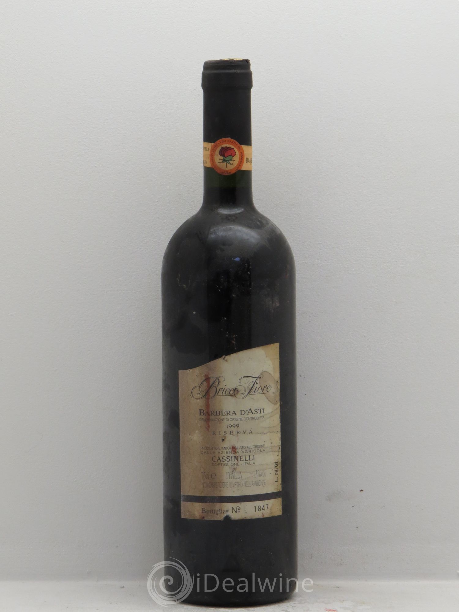 Italie Barbera d'Asti Bricco Fiore Riserva (sans prix de réserve) 1999 - Posten von 1 Flasche - 0