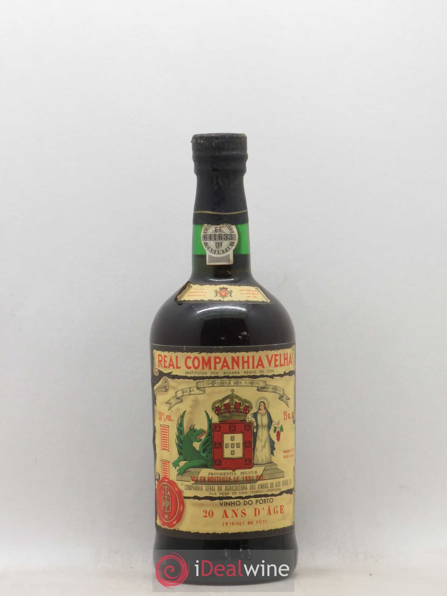 Porto Real Companhia Velha Vinho 20 ans d'age - Lot de 1 bouteille - 0