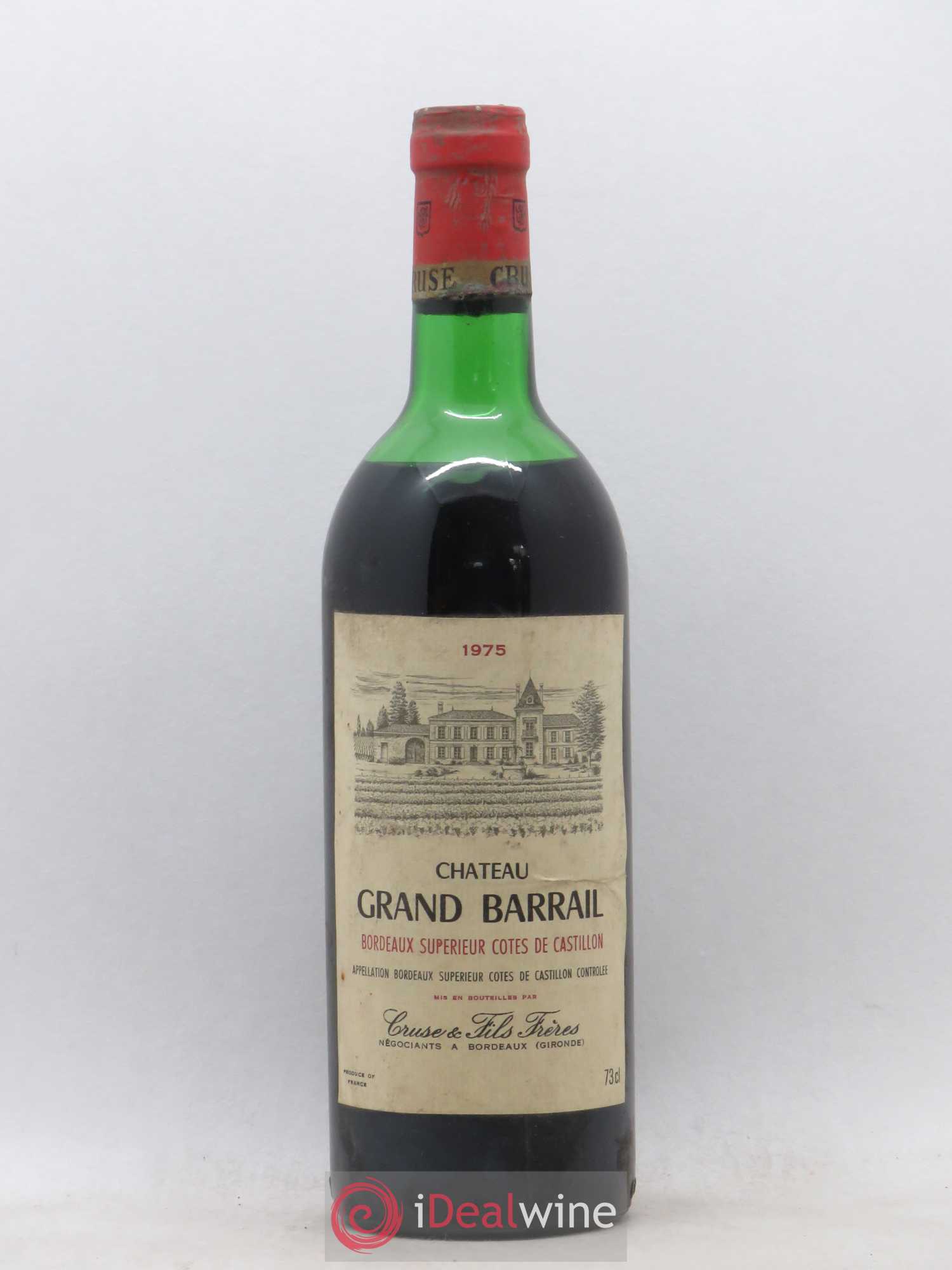 Castillon-Côtes-de-Bordeaux (Côtes-de-Castillon) Château Grand Barrail 1975 - Posten von 1 Flasche - 0