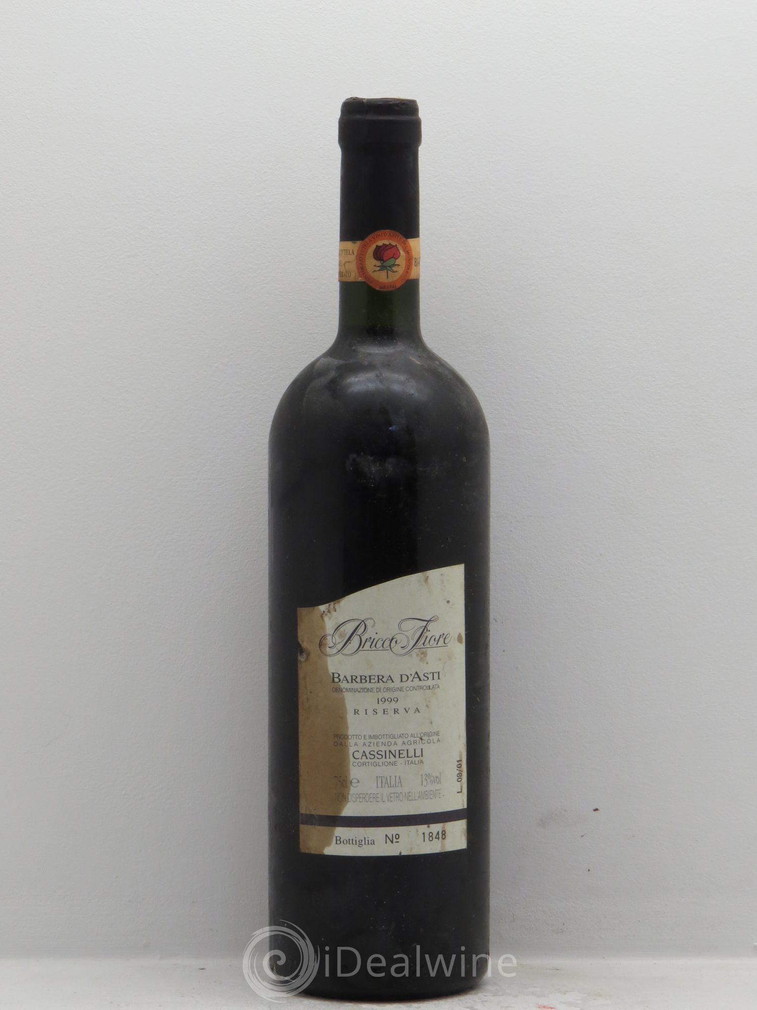 Italie Barbera d'Asti Bricco Fiore Riserva (sans prix de réserve) 1999 - Posten von 1 Flasche - 0