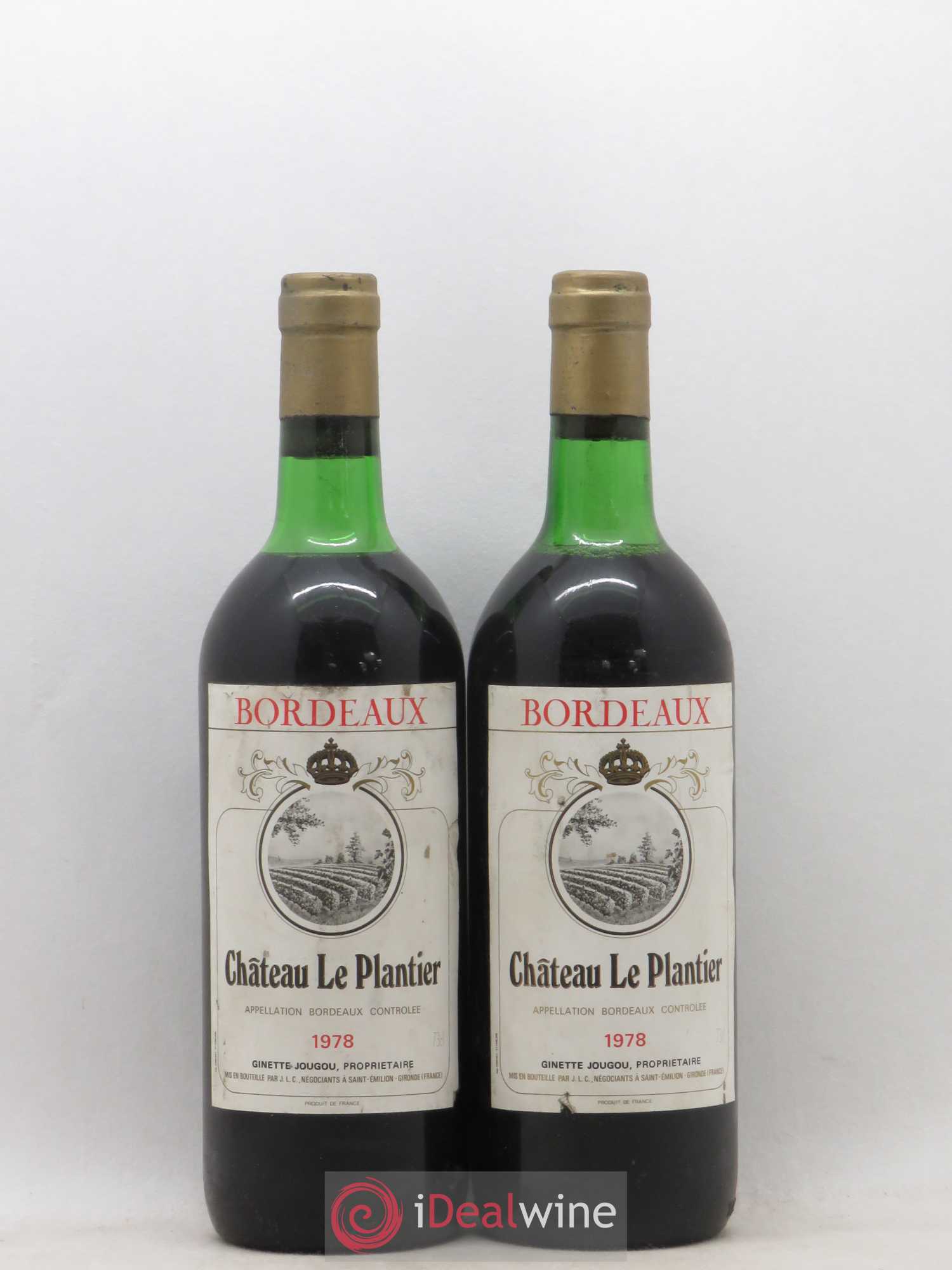 Bordeaux Supérieur Château Le Plantier 1978 - Posten von 2 Flaschen - 0