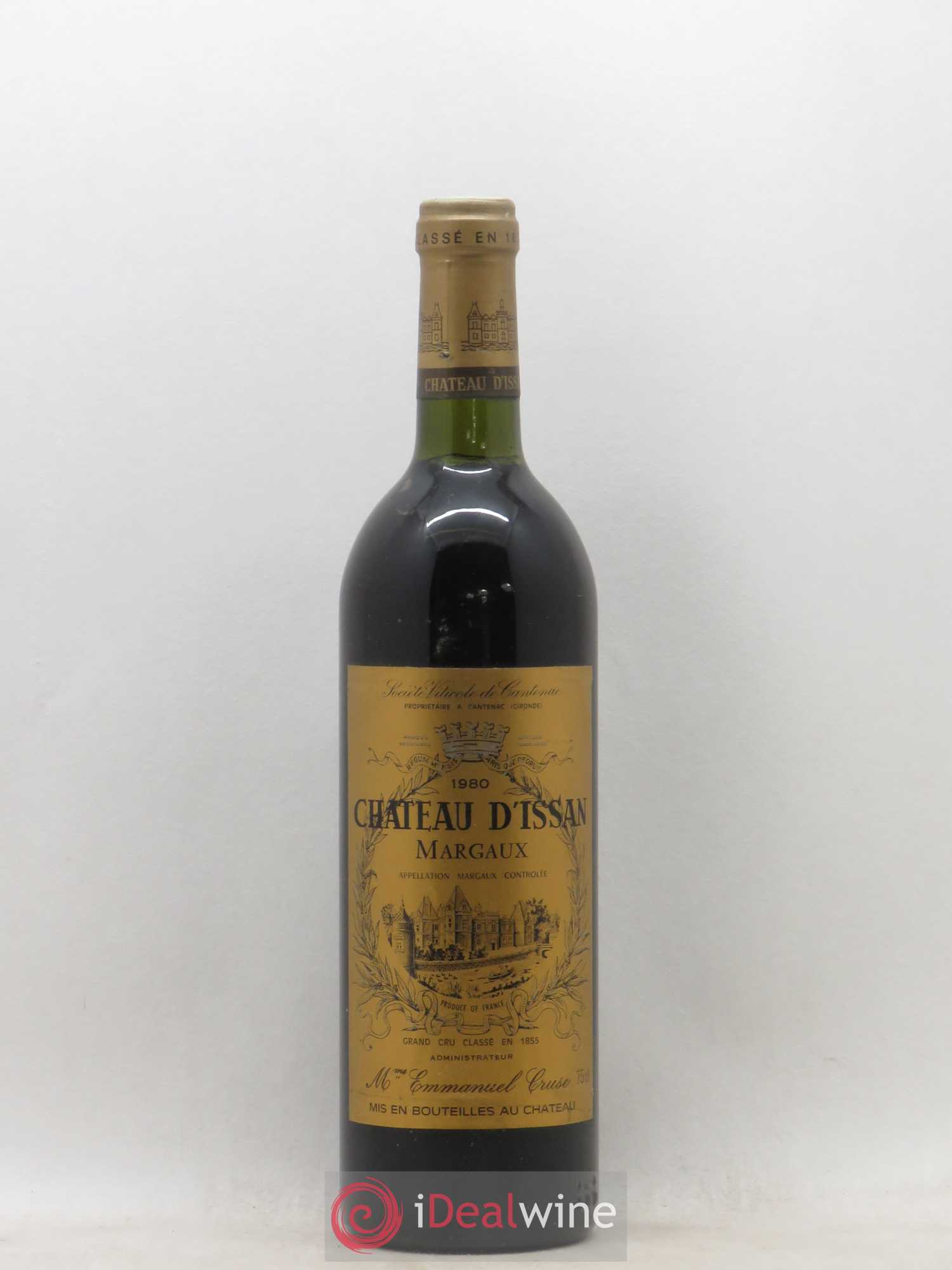 Château d'Issan 3ème Grand Cru Classé 1980 - Lot de 1 bouteille - 0