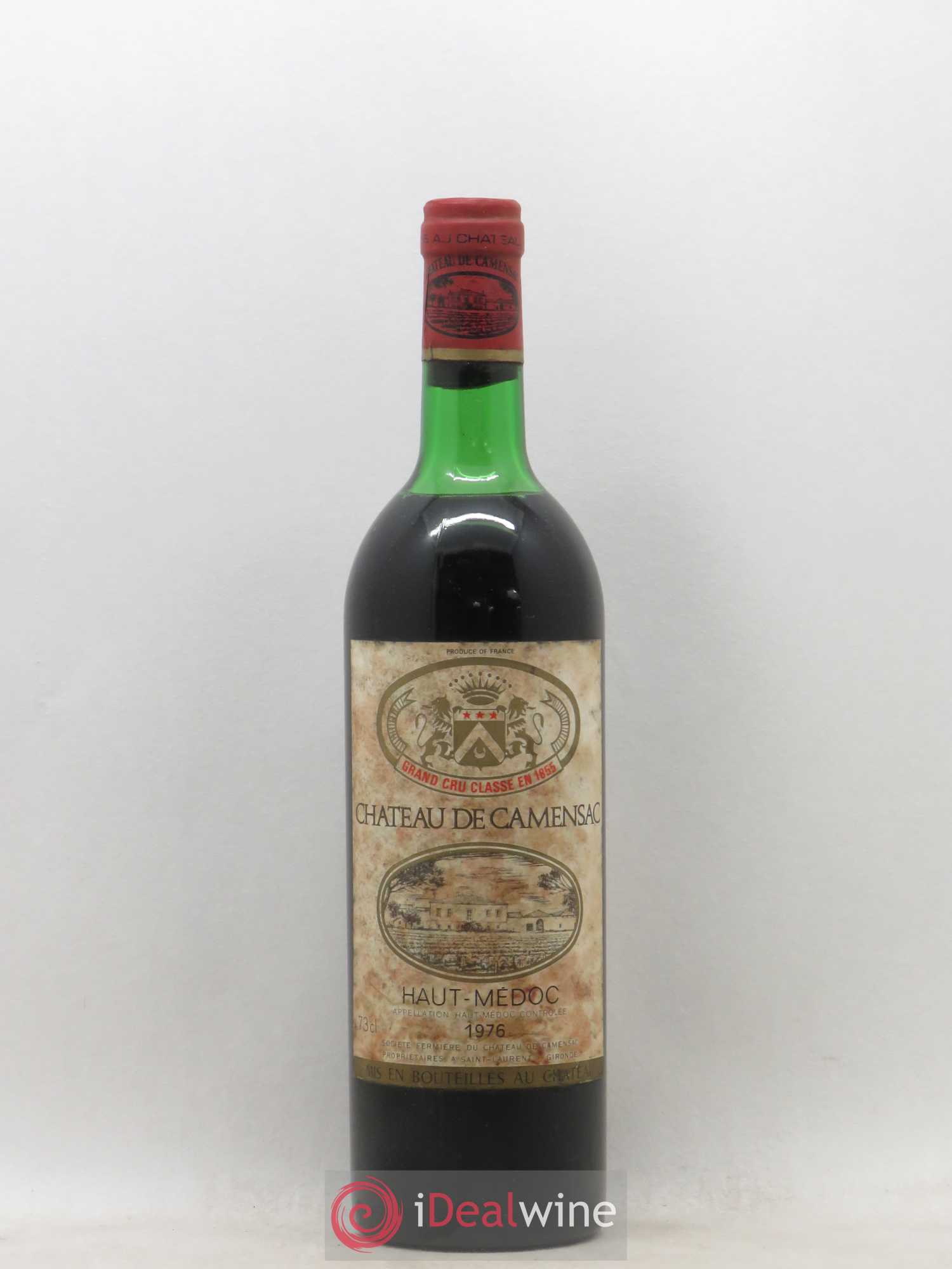 Château Camensac 5ème Grand Cru Classé 1976 - Lot de 1 bouteille - 0