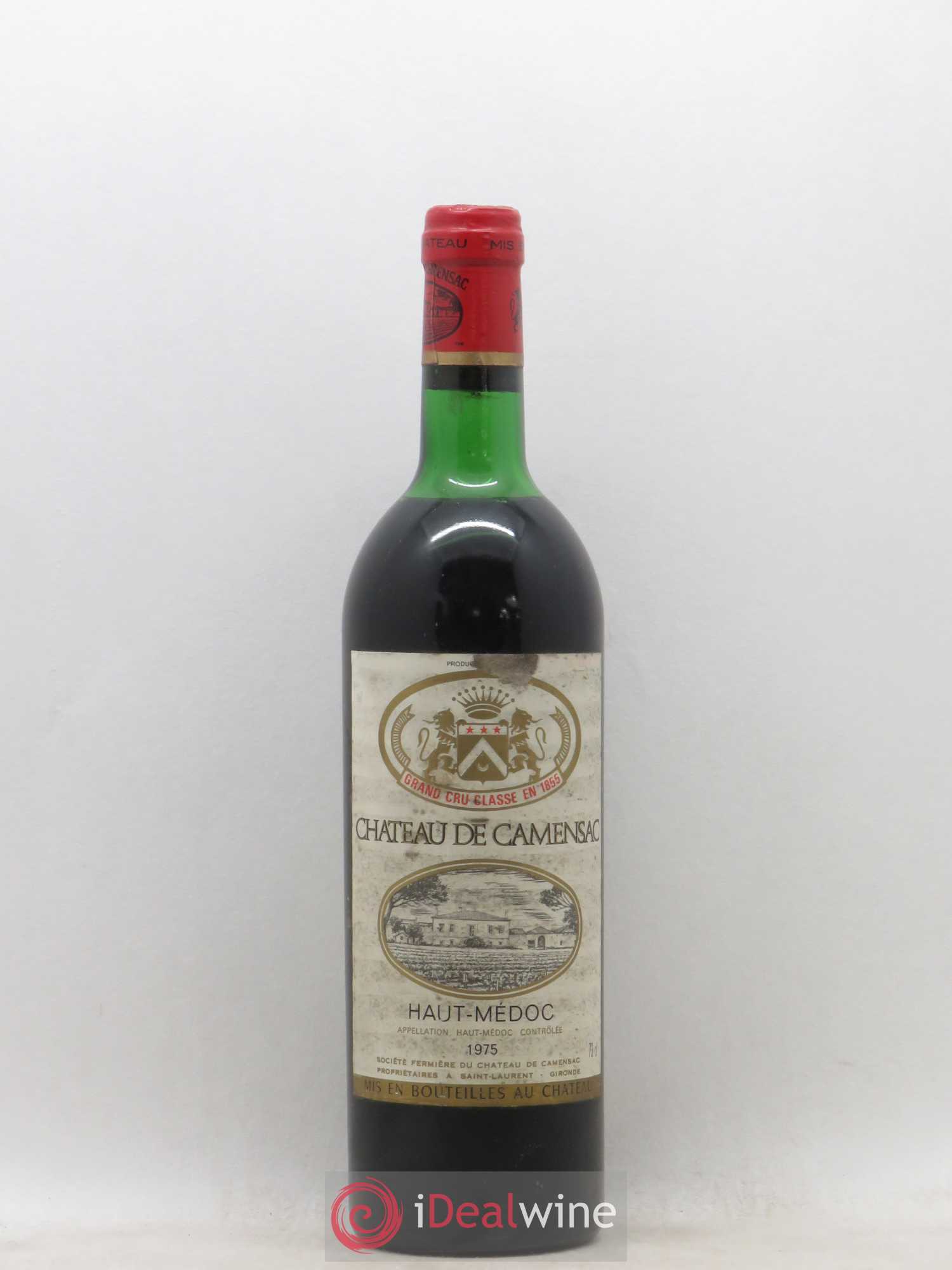 Château Camensac 5ème Grand Cru Classé 1975 - Lot de 1 bouteille - 0