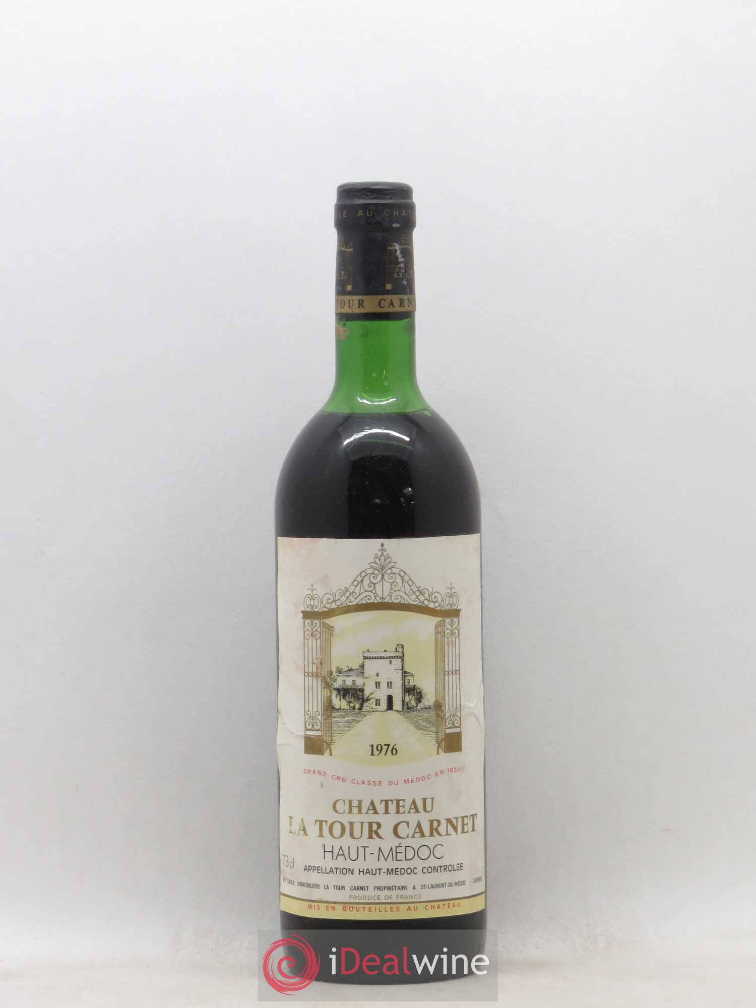 Château la Tour Carnet 4ème Grand Cru Classé 1976 - Lot de 1 bouteille - 0