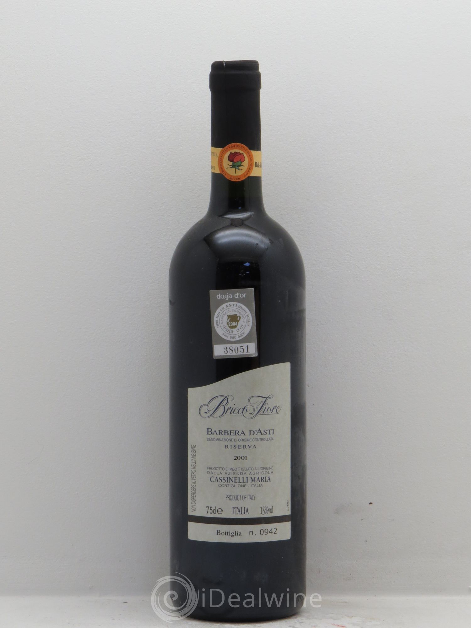 Italie Barbera d'Asti Bricco Fiore Riserva "Cassinelli Maria" (sans prix de réserve) 2001 - Posten von 1 Flasche - 0