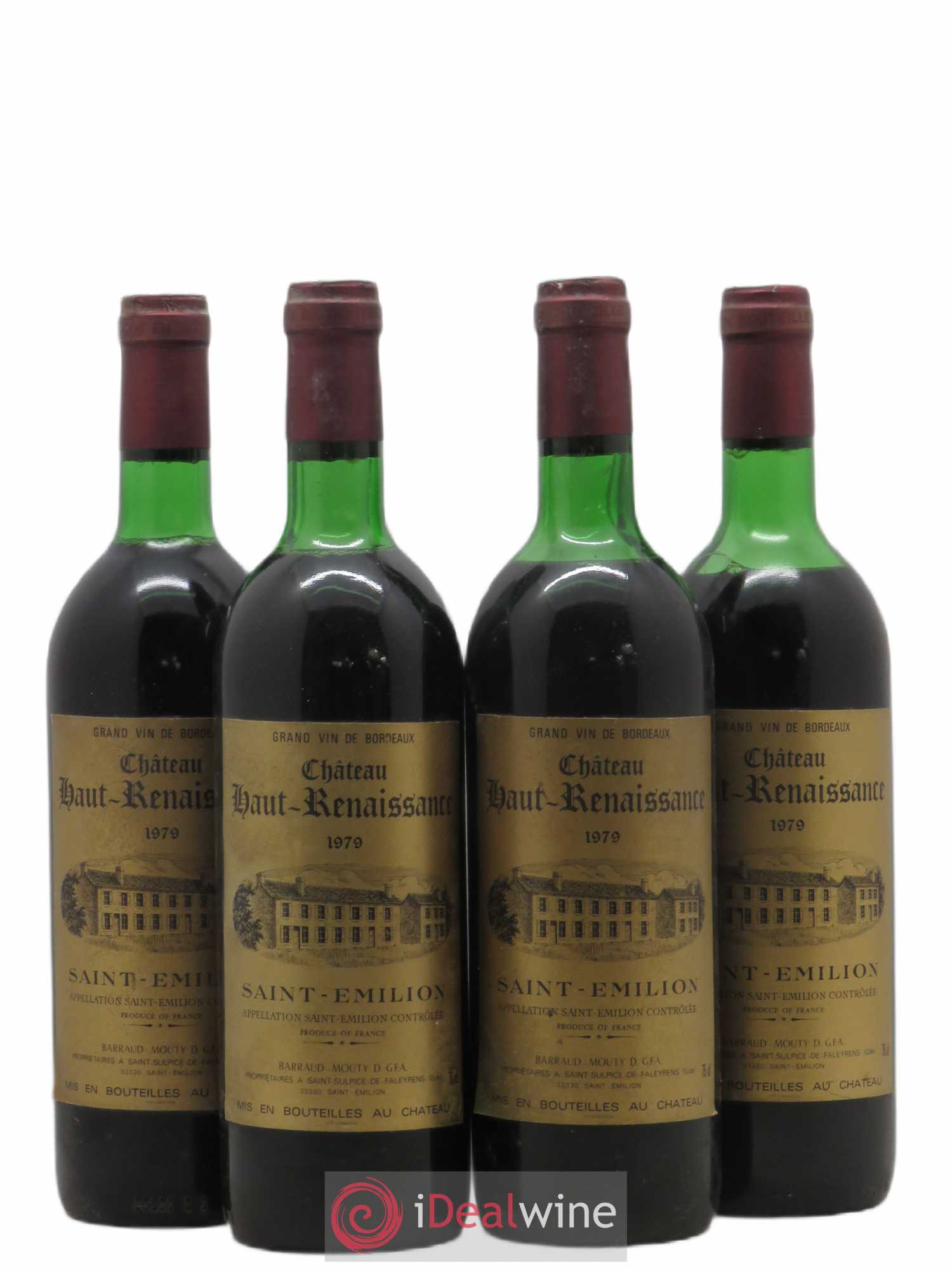 Saint-Émilion Chateau Haut-Renaissance (sans prix de réserve) 1979 - Posten von 4 Flaschen - 0