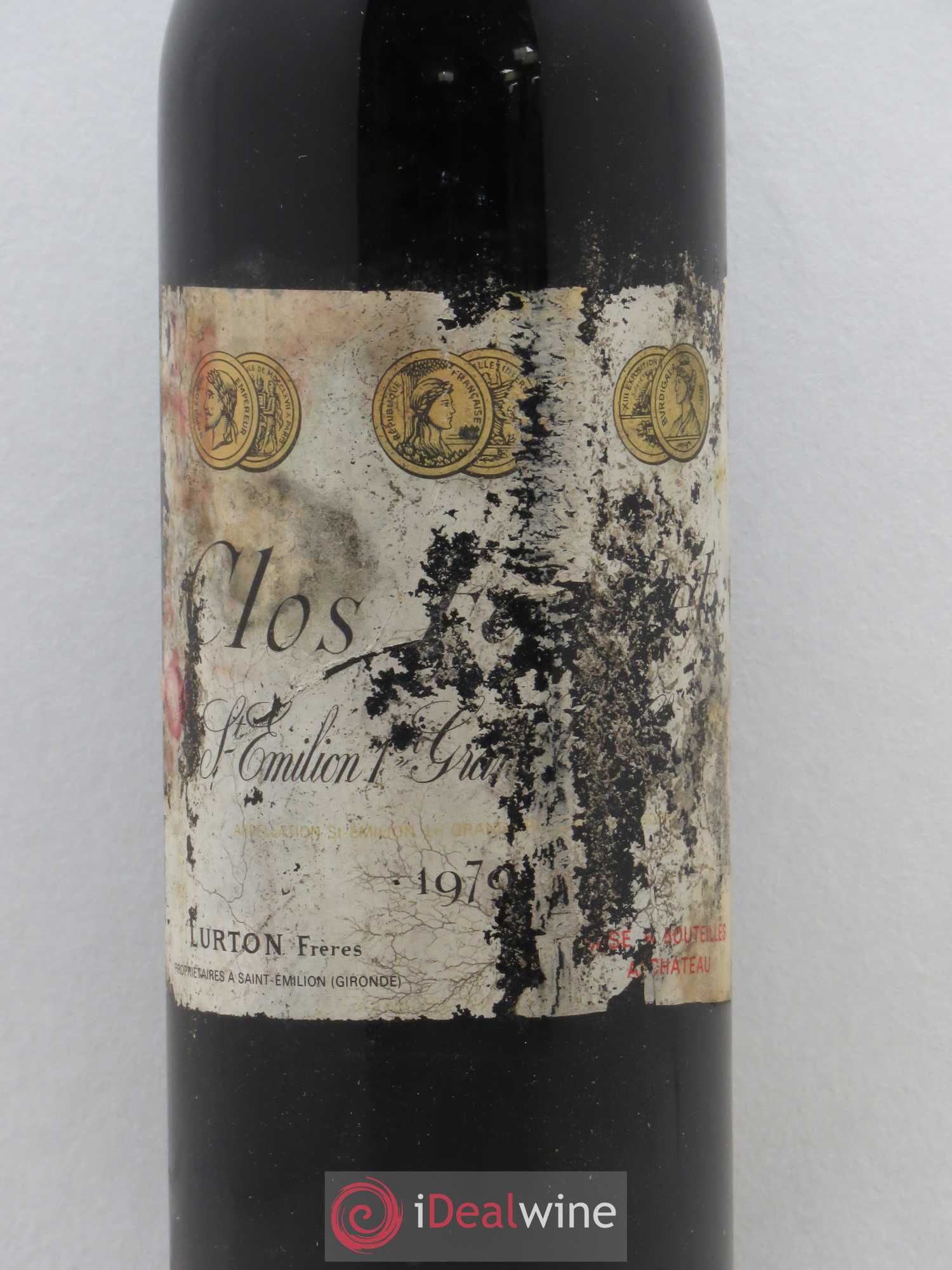 Clos Fourtet 1er Grand Cru Classé B 1979 - Lot de 1 bouteille - 1