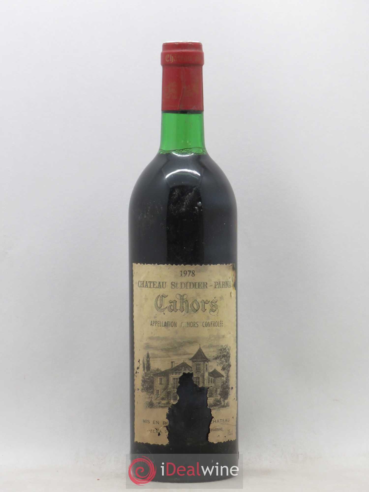 Cahors St Didier Prana 1978 - Posten von 1 Flasche - 0