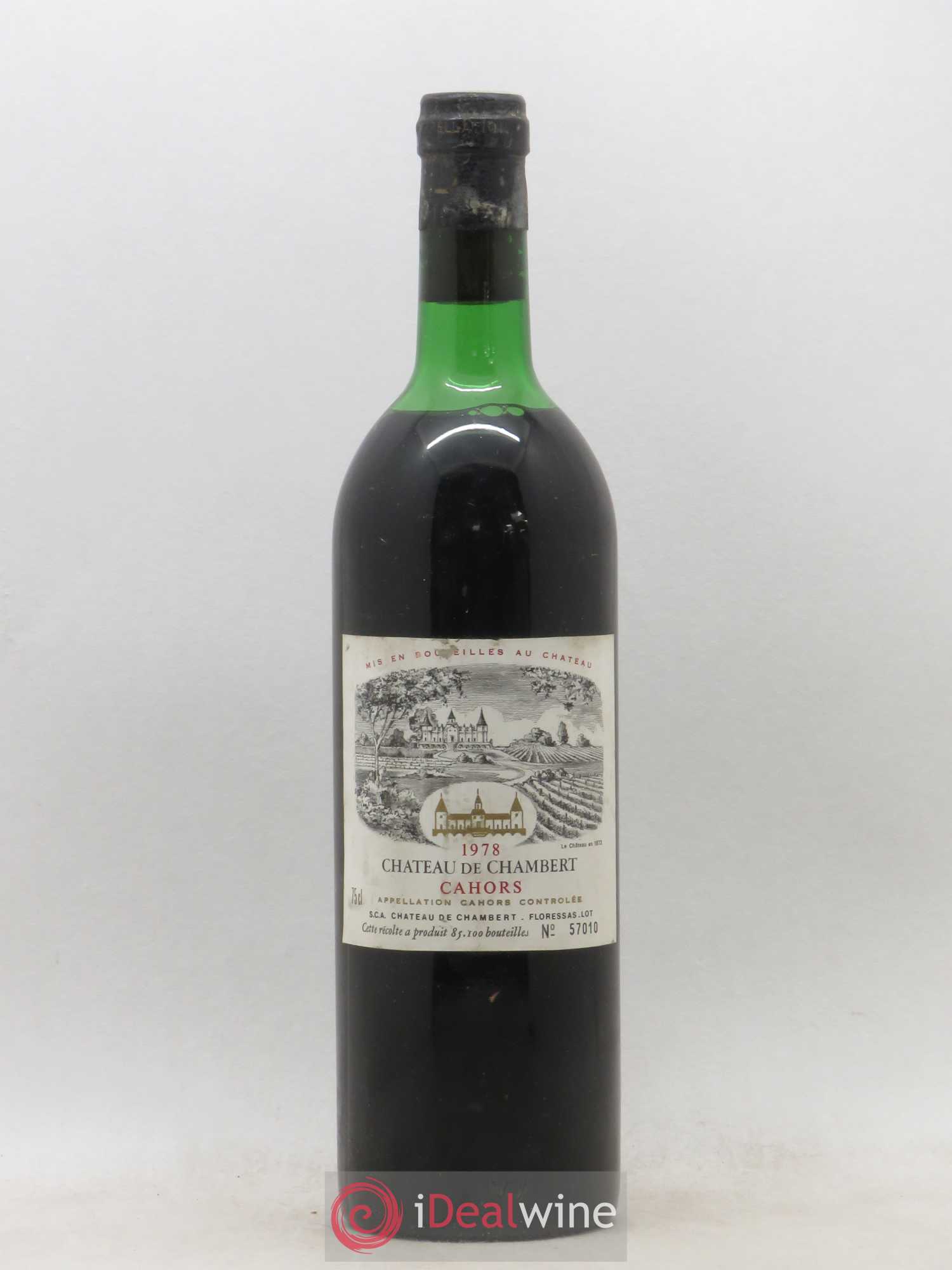 Cahors Château de Chambert 1978 - Lot de 1 bouteille - 0