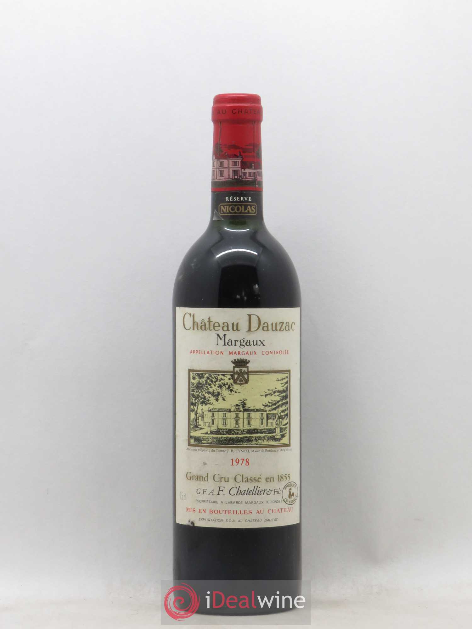 Château Dauzac 5ème Grand Cru Classé 1978 - Lot de 1 bouteille - 0