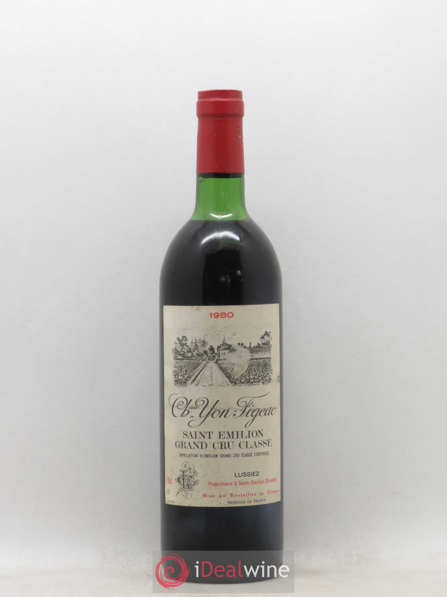 Château Yon Figeac Grand Cru Classé 1980 - Lot de 1 bouteille - 0