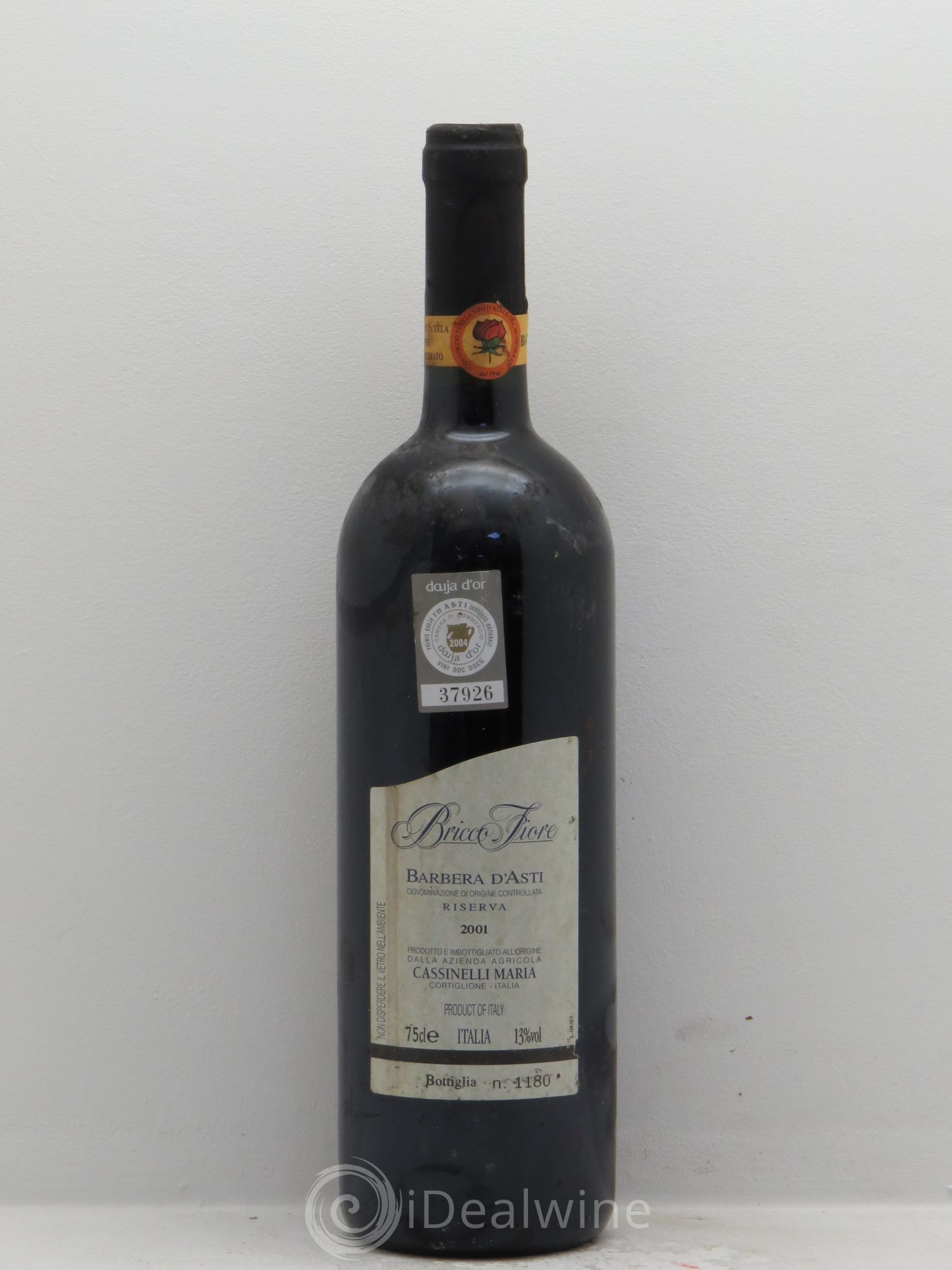 Italie Barbera d'Asti Bricco Fiore Riserva "Cassinelli Maria" (sans prix de réserve) 2001 - Posten von 1 Flasche - 0