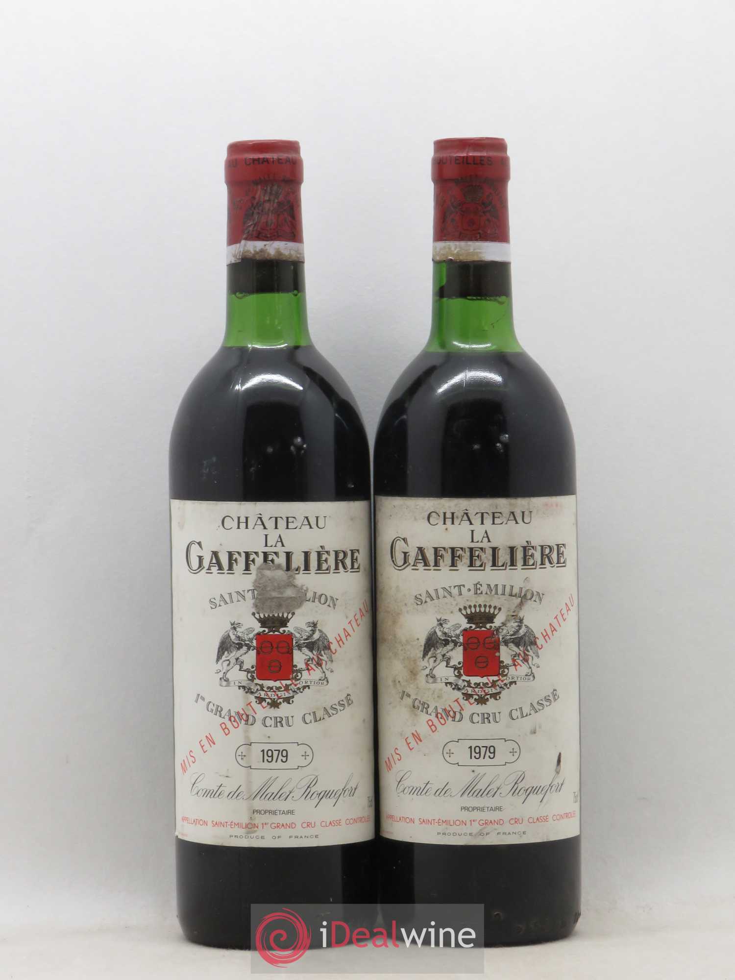 Château la Gaffelière 1er Grand Cru Classé B 1979 - Lot de 2 bouteilles - 0