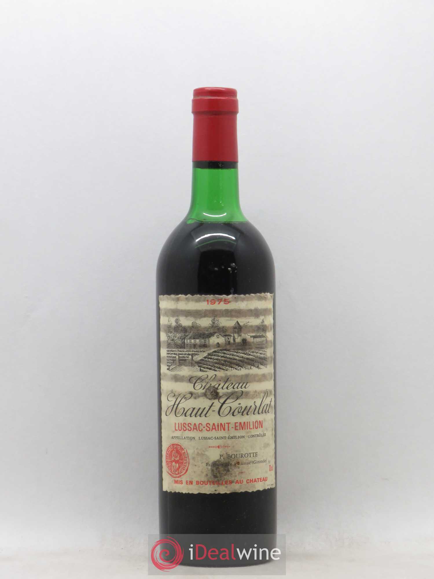 Lussac Saint-Émilion Château Haut Courlat 1975 - Posten von 1 Flasche - 0