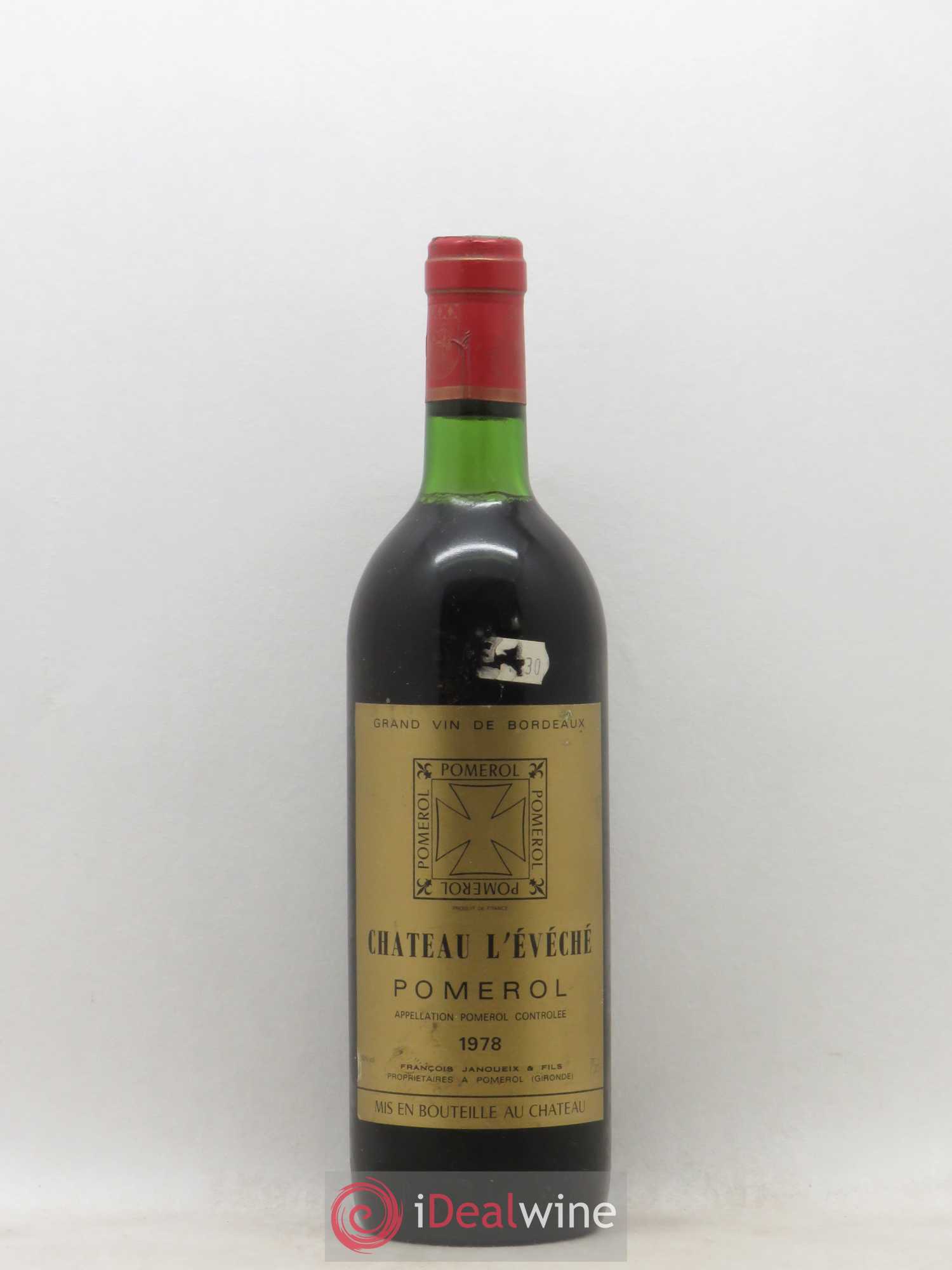 Pomerol Château l'Evéché 1978 - Posten von 1 Flasche - 0