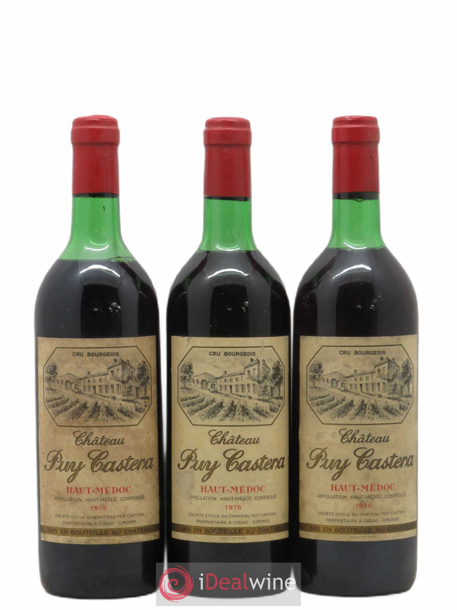 Château Puy Castera Cru Bourgeois (sans prix de réserve) 1978 - Lot de 3 bouteilles - 0