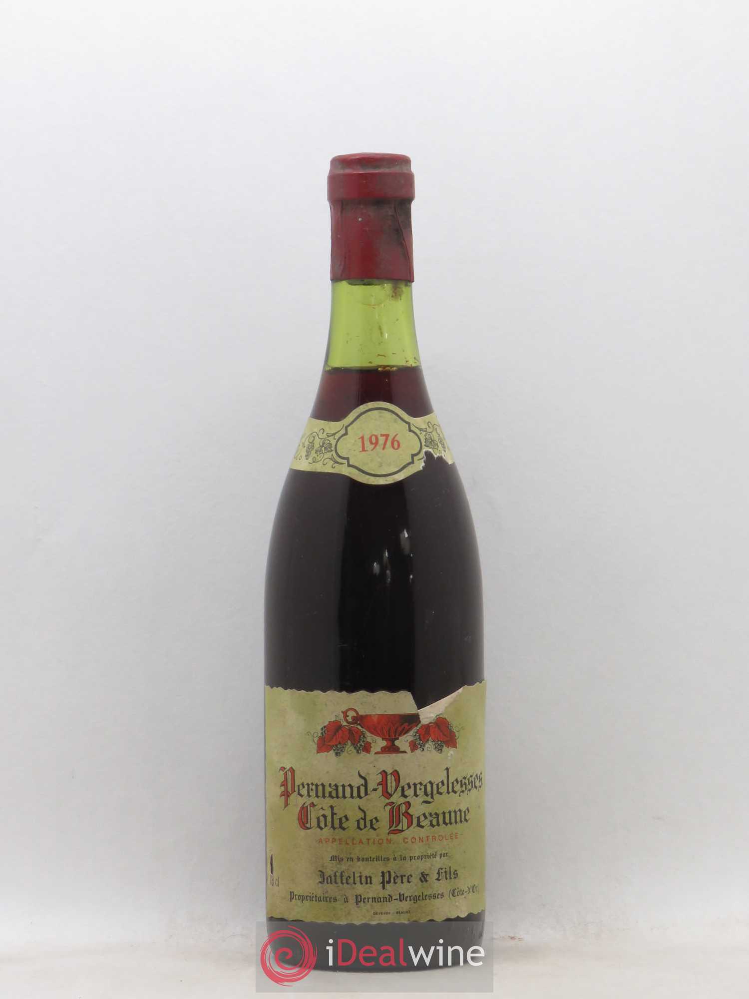 Pernand-Vergelesses 1er Cru Jaffelin Père et Fils Côte de Beaune 1976 - Posten von 1 Flasche - 0