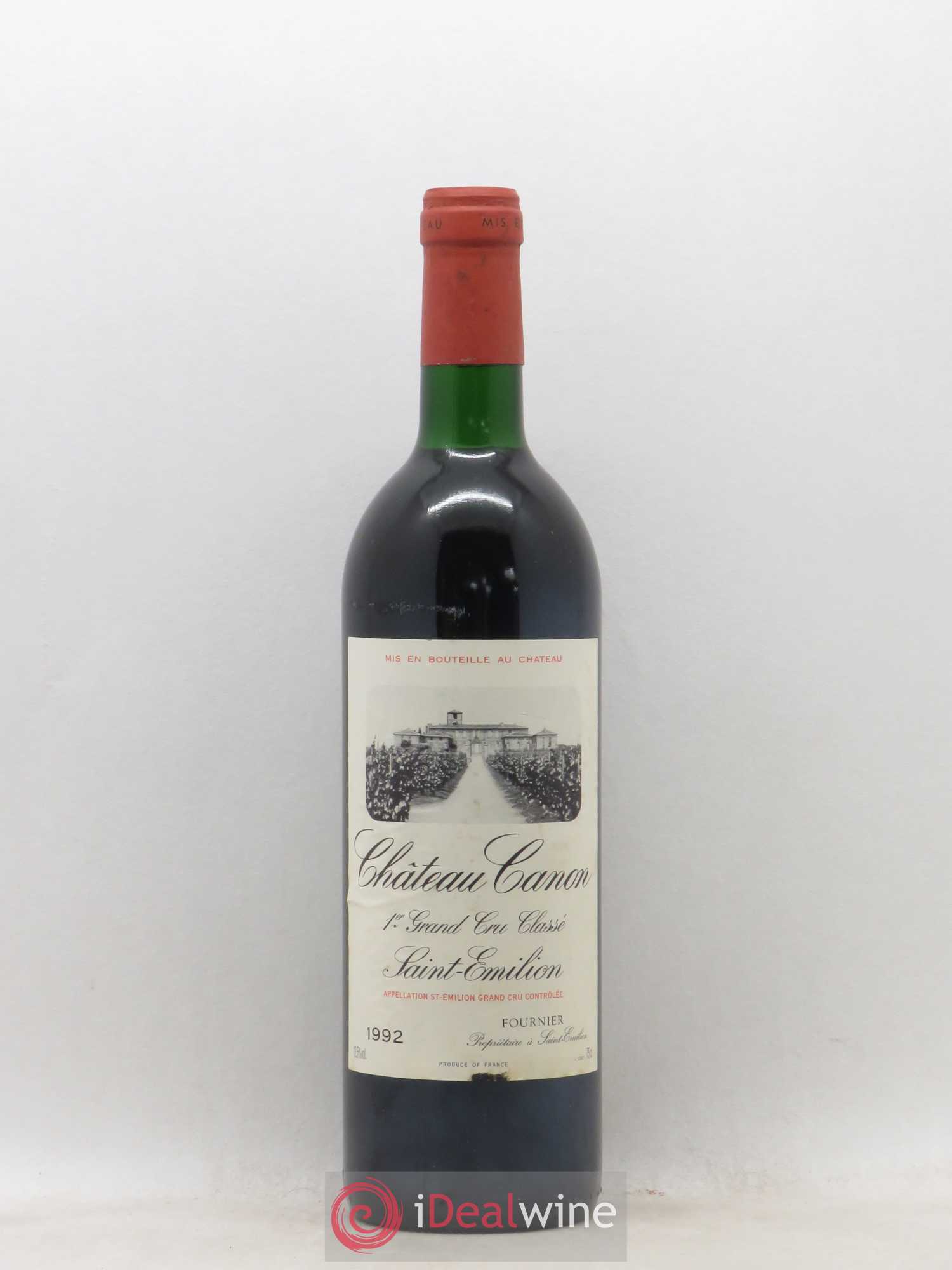 Château Canon 1er Grand Cru Classé B 1992 - Lot de 1 bouteille - 0