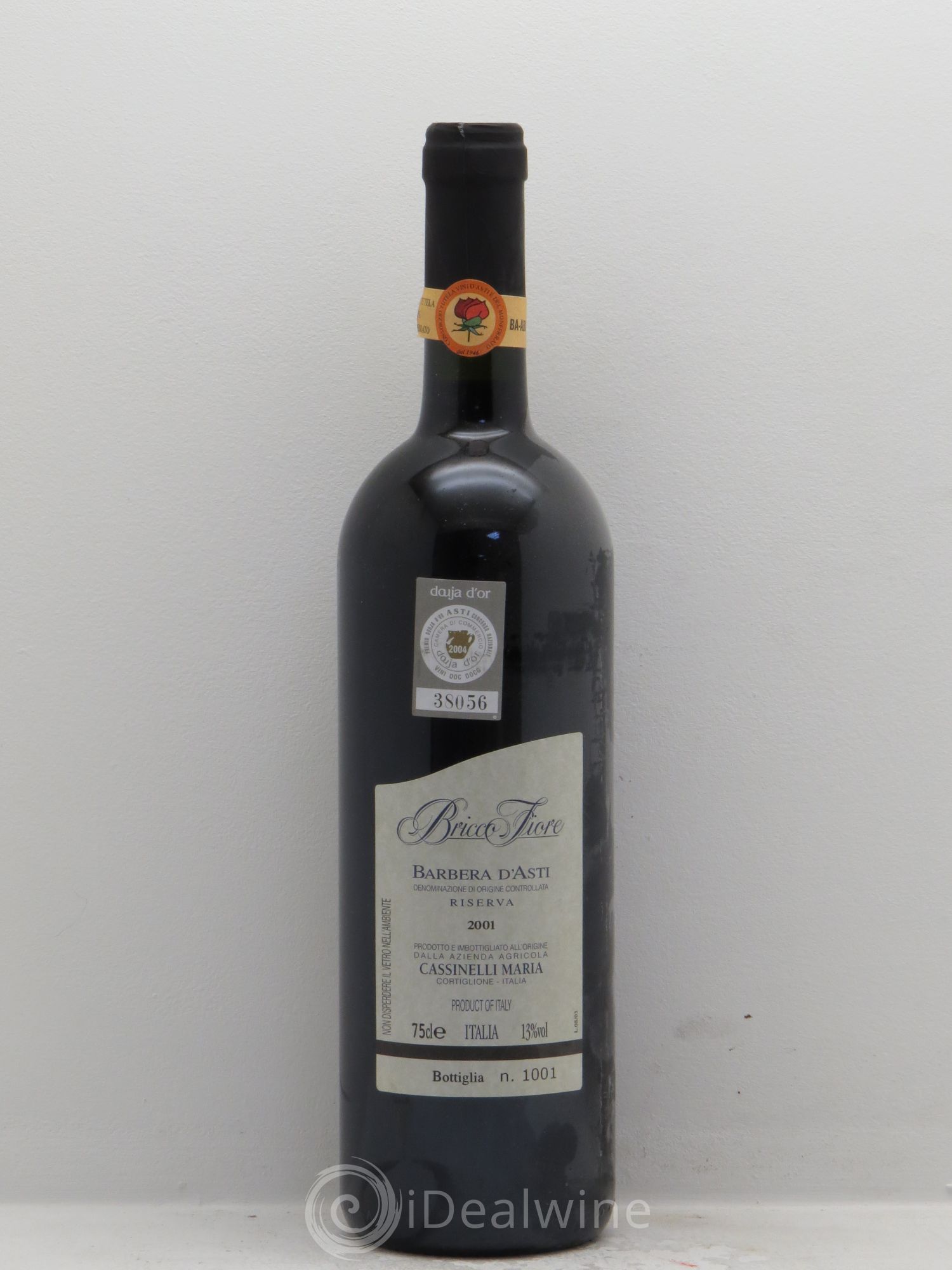 Italie Barbera d'Asti Bricco Fiore Riserva "Cassinelli Maria" (sans prix de réserve) 2001 - Posten von 1 Flasche - 0