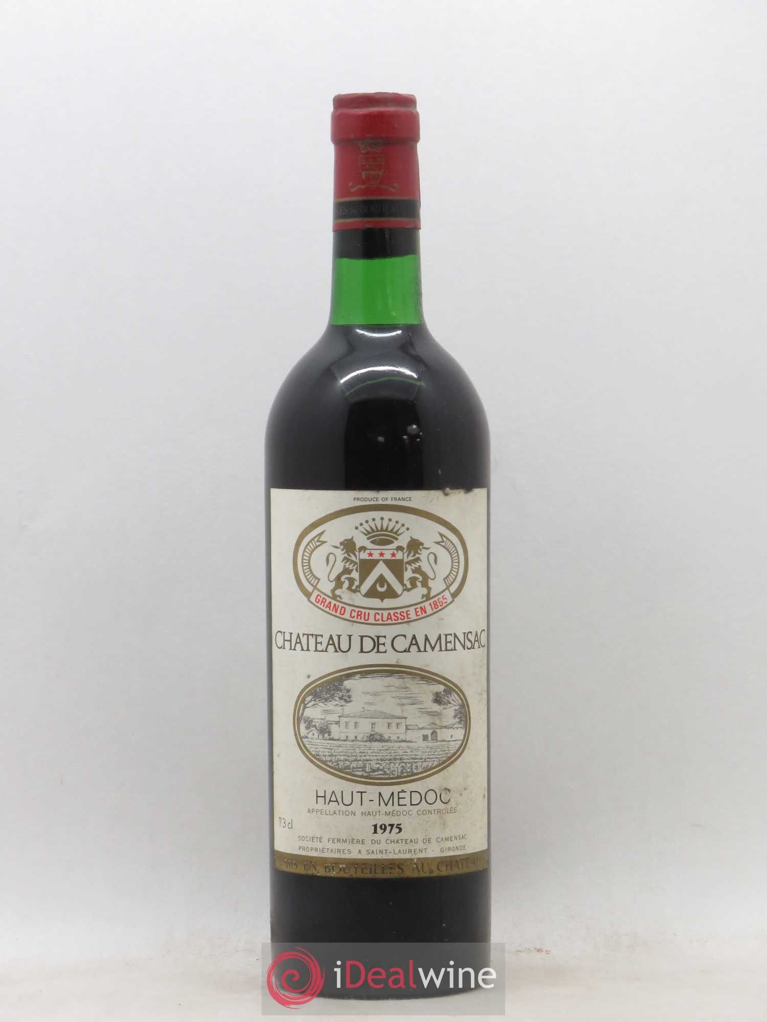 Château Camensac 5ème Grand Cru Classé 1975 - Lot de 1 bouteille - 0