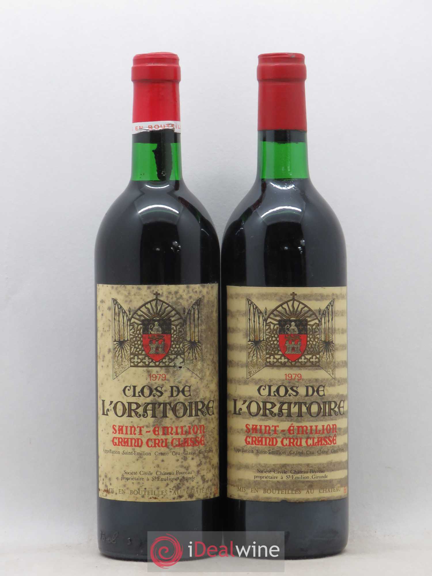 Clos de l'Oratoire Grand Cru Classé 1979 - Lot de 2 bouteilles - 0