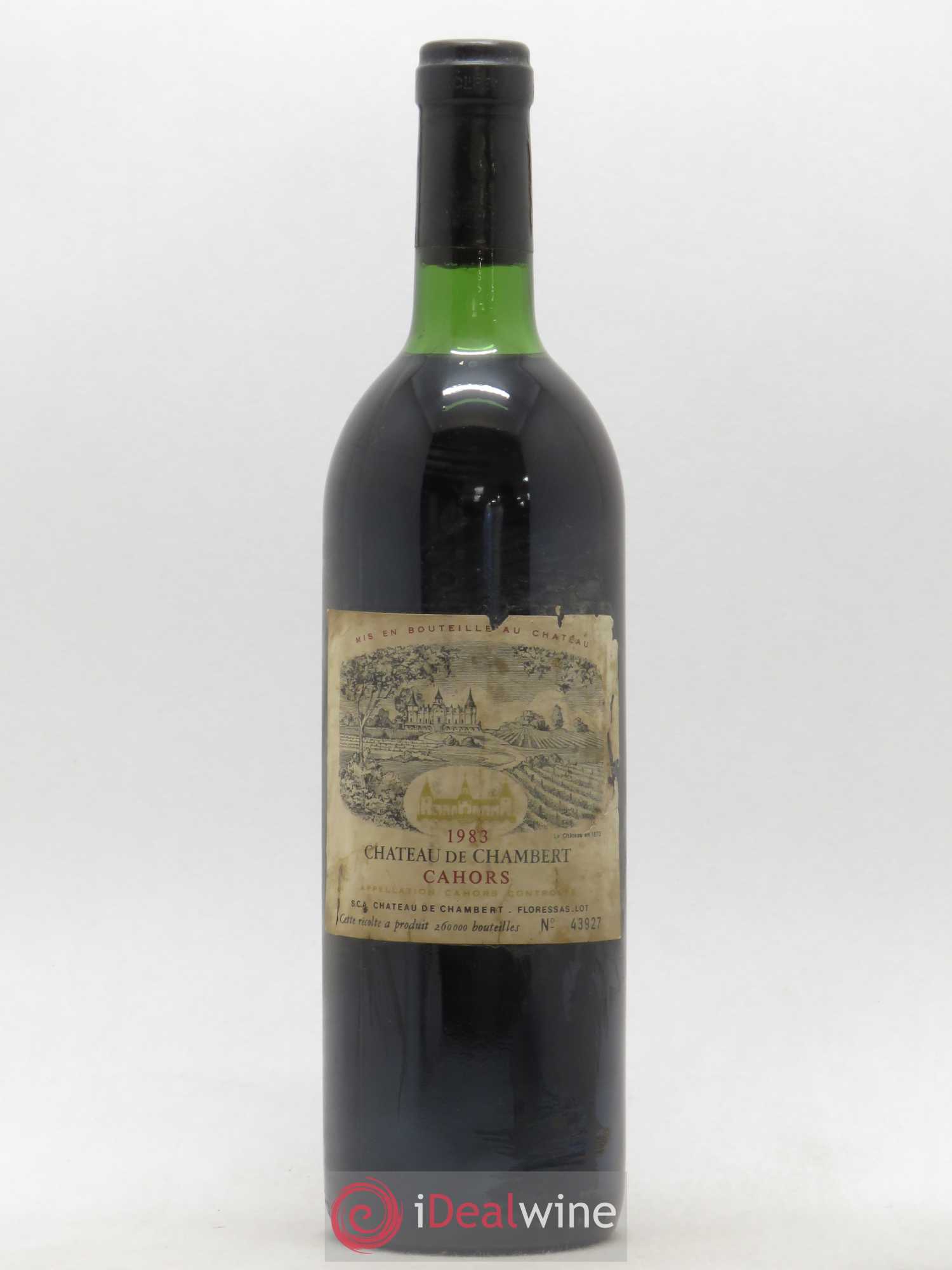 Cahors Château de Chambert (sans prix de réserve) 1983 - Posten von 1 Flasche - 0