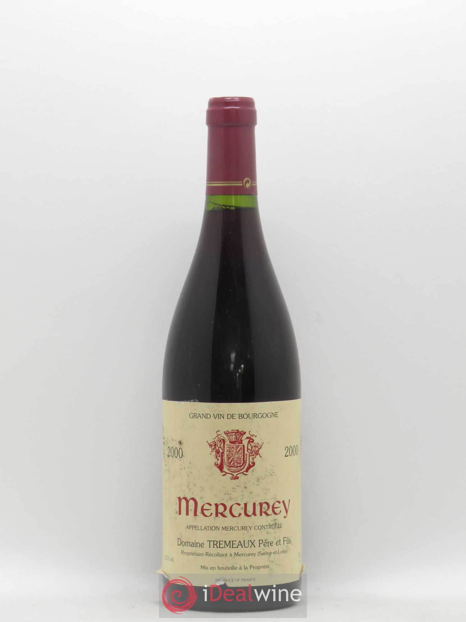 Mercurey Domaine Tremeaux 2000 - Posten von 1 Flasche - 0