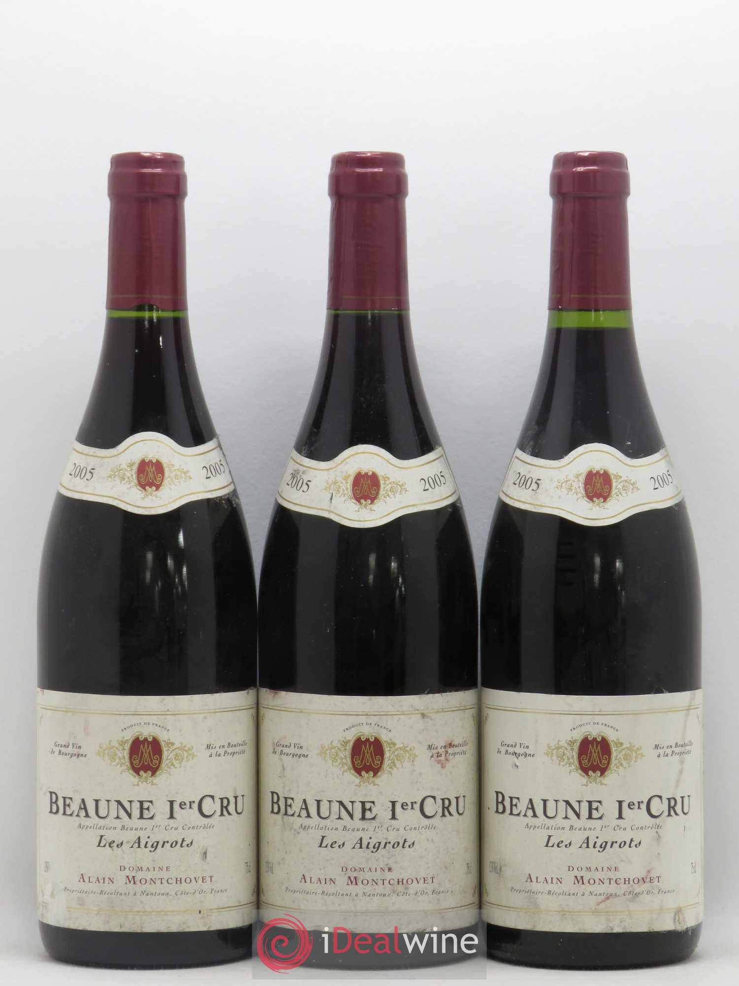 Beaune 1er Cru Les Aigrots Alain Montchovet 2005 - Posten von 3 Flaschen - 0