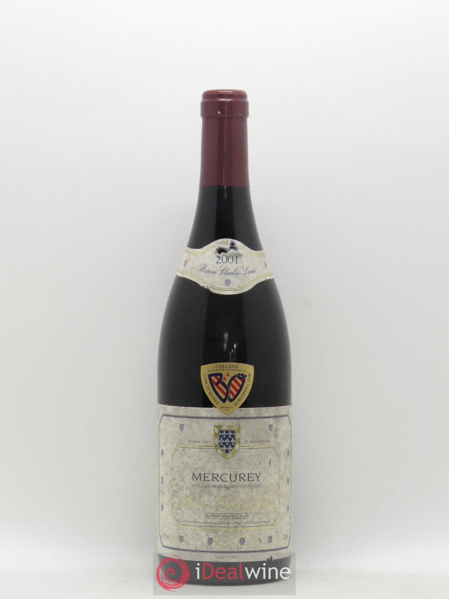 Mercurey Baron Charles Louis 2001 - Posten von 1 Flasche - 0