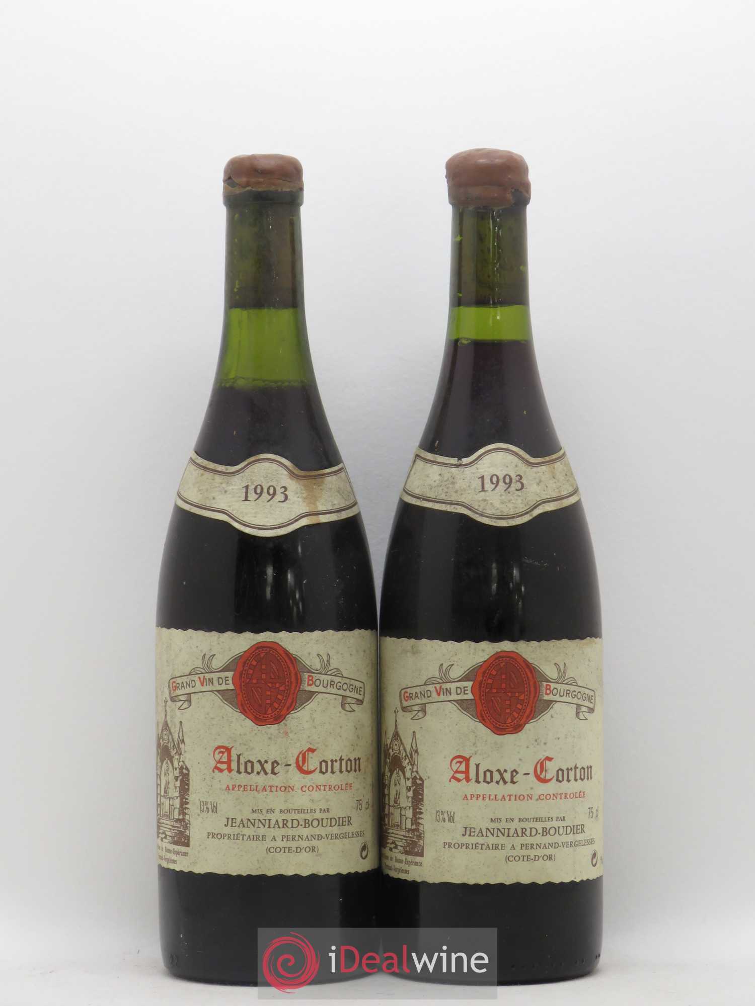 Aloxe-Corton Jeanniard Boudier 1993 - Lot de 2 bouteilles - 0