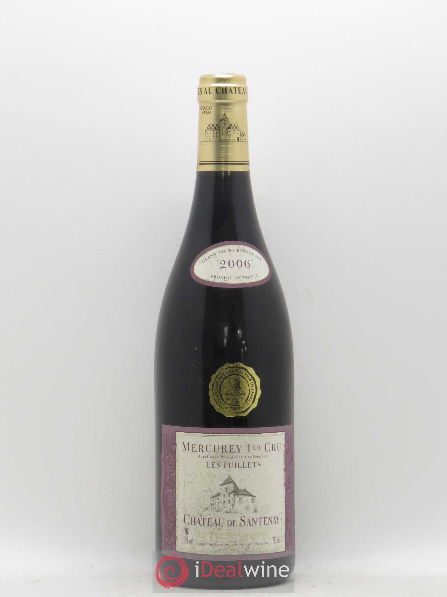 Mercurey 1er Cru Les Puillets Château de Santenay 2006 - Posten von 1 Flasche - 0