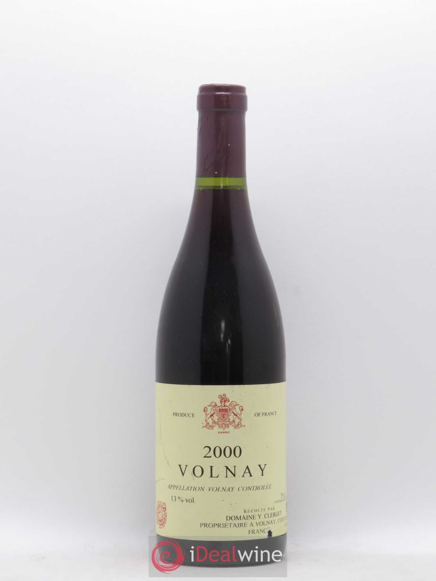 Volnay Domaine Y. Clerget 2000 - Posten von 1 Flasche - 0